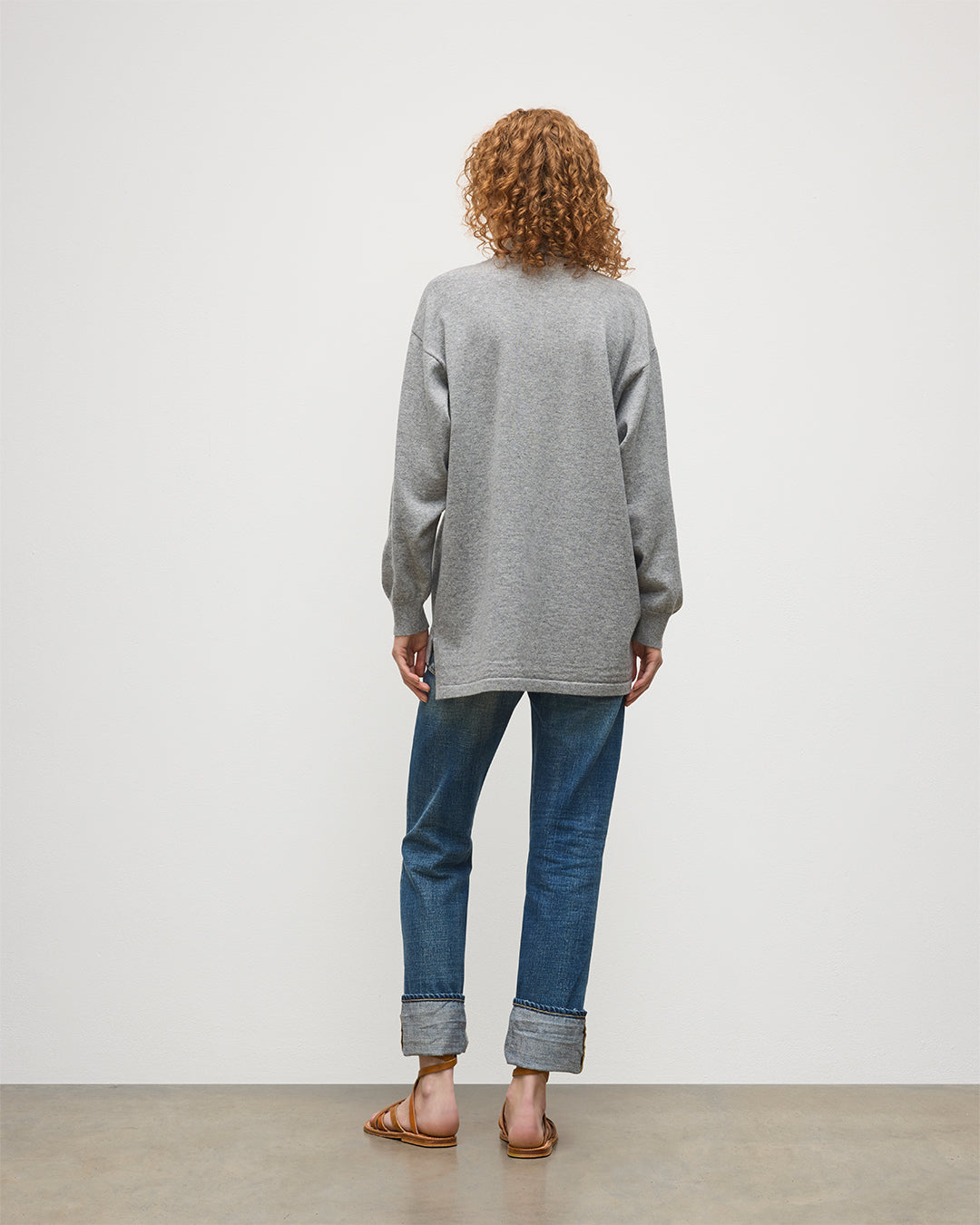 Munro Light Grey Cashmere Shirt