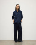 Munro Navy Cashmere Shirt