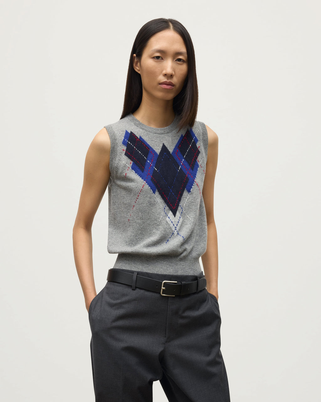 Le Jabots Grey Cashmere Tank