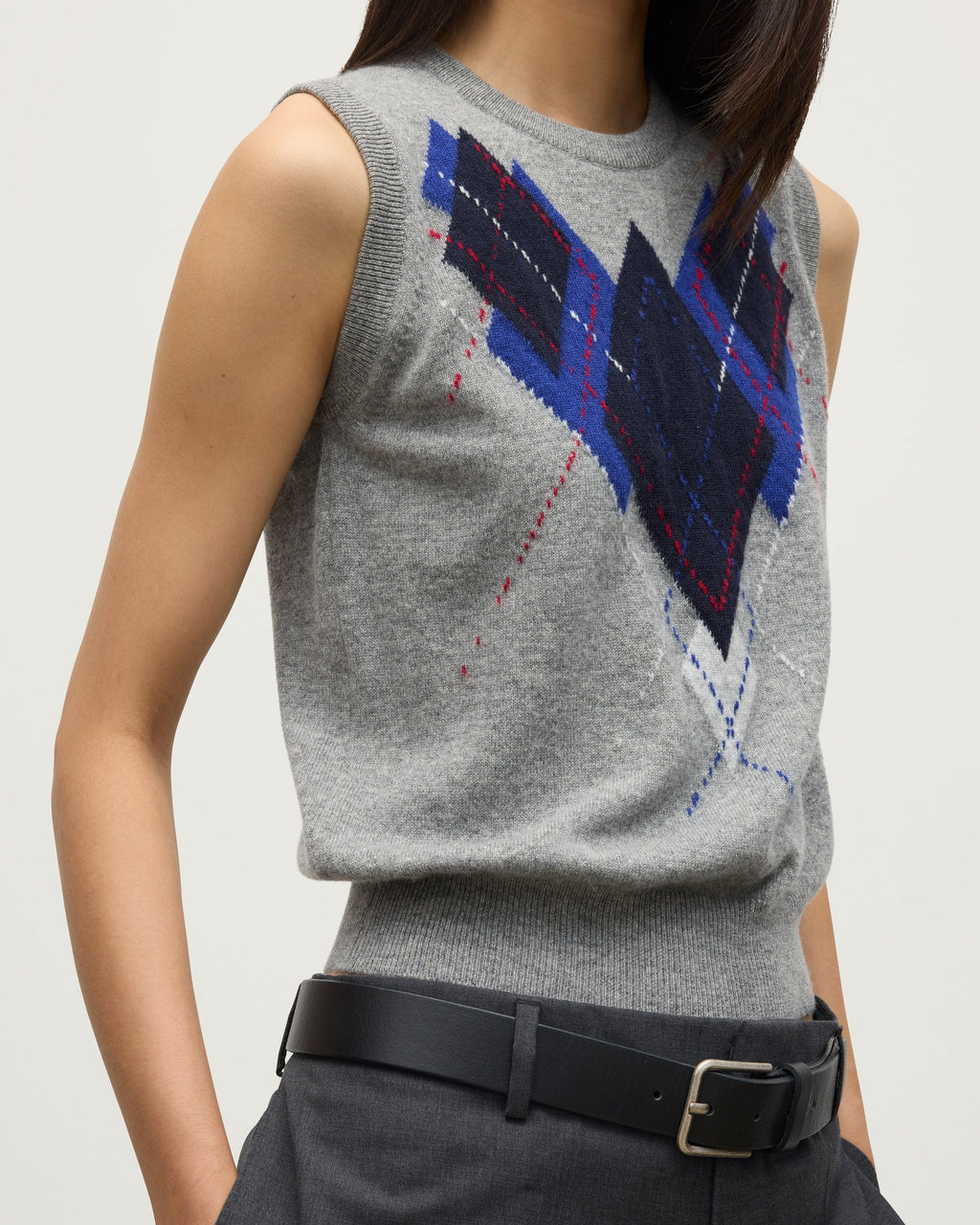 Le Jabots Grey Cashmere Tank