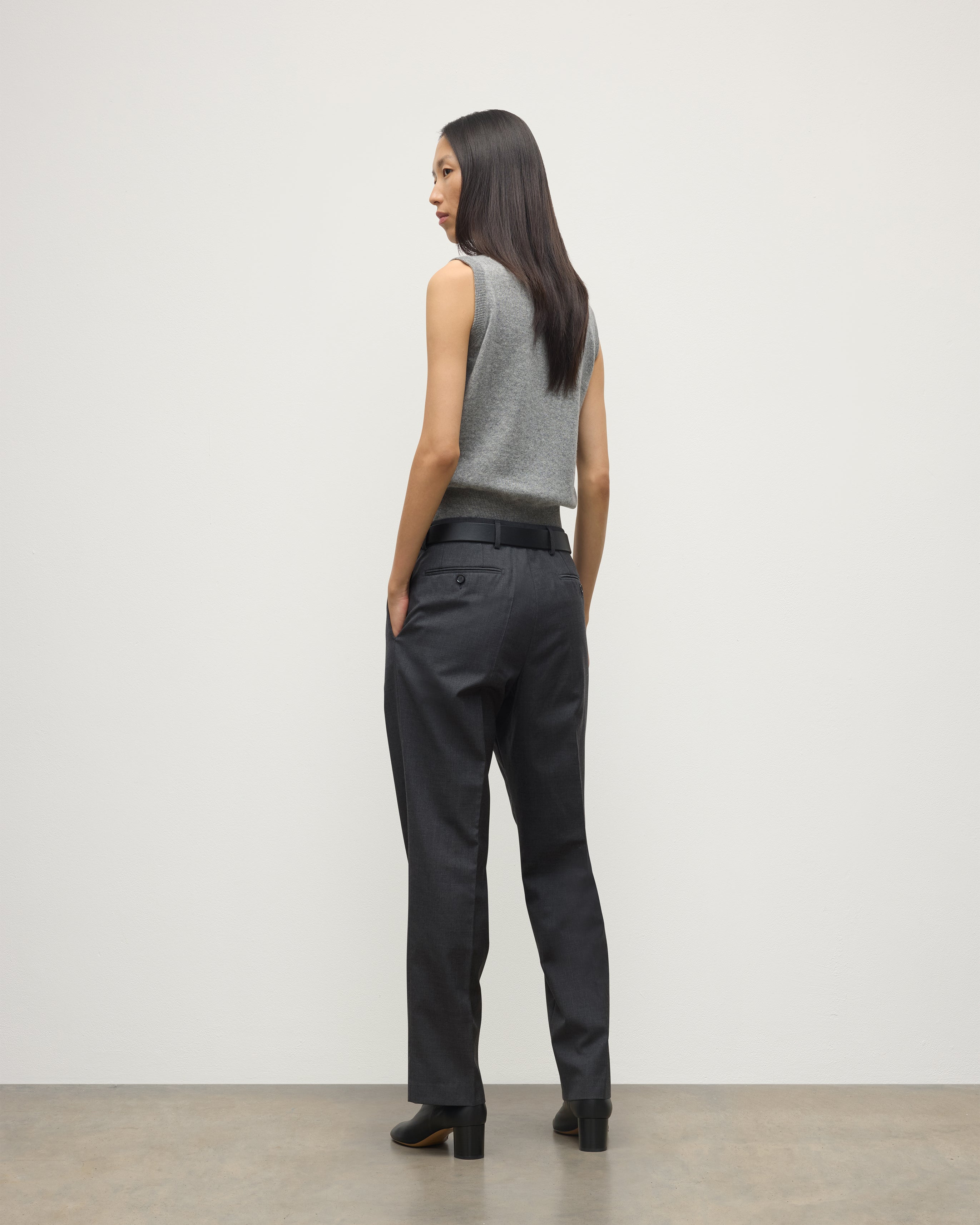 Le Jabots Grey Cashmere Tank