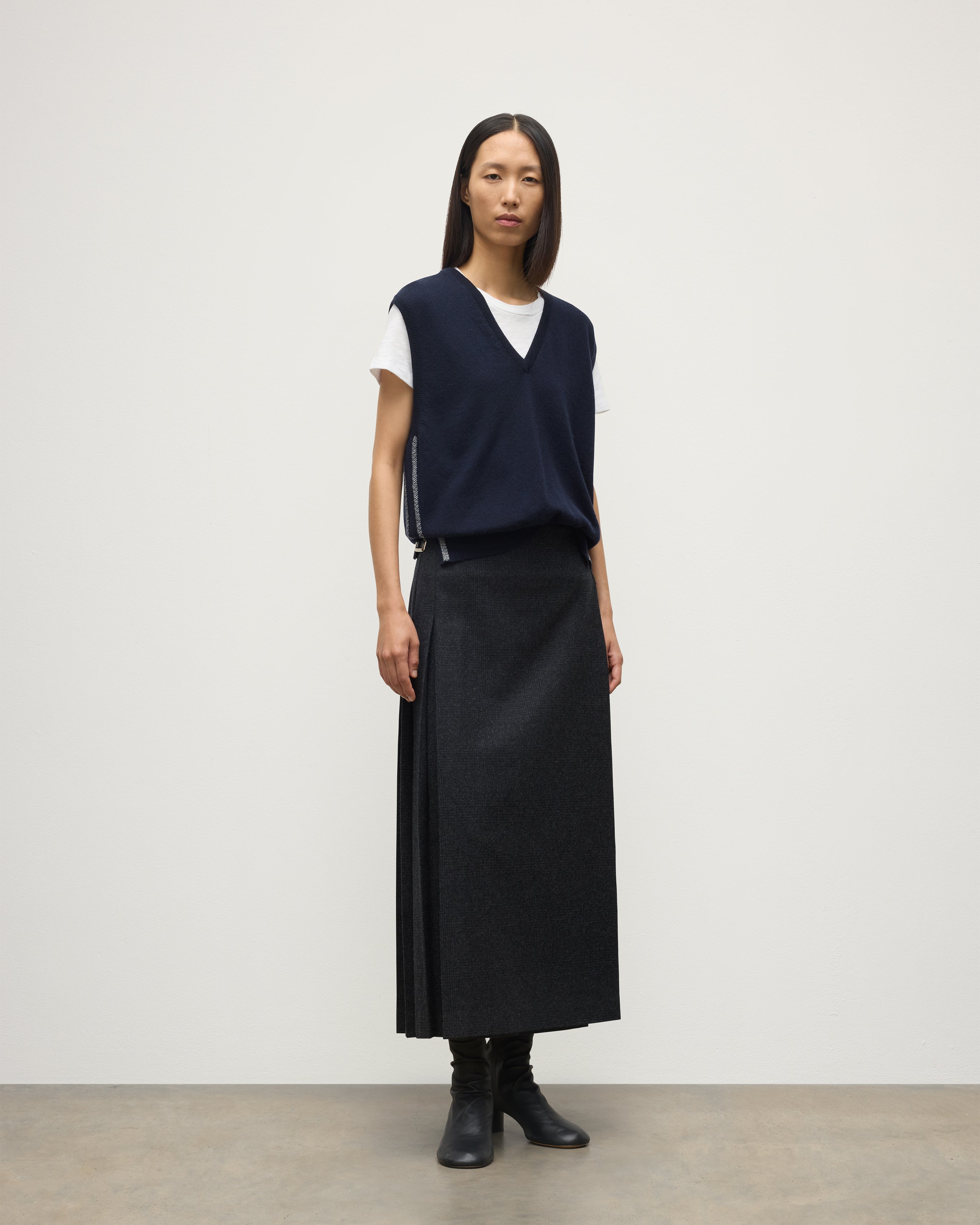 Tilda Dark Navy Cashmere Tank