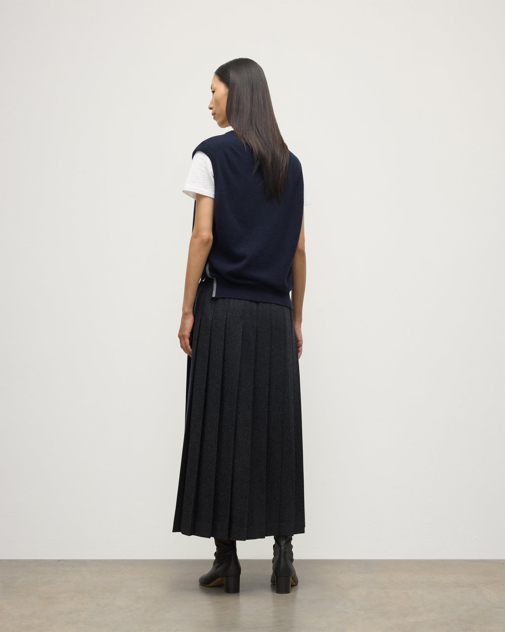 Tilda Dark Navy Cashmere Tank