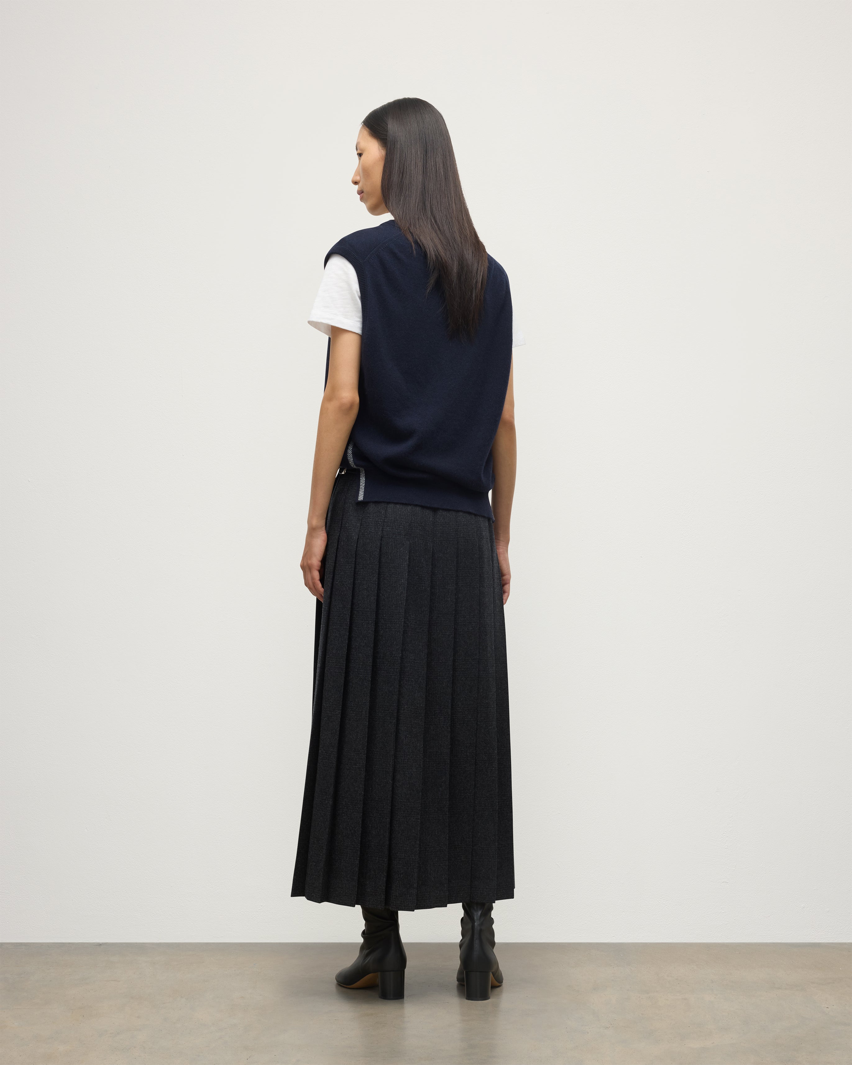 Tilda Dark Navy Cashmere Tank