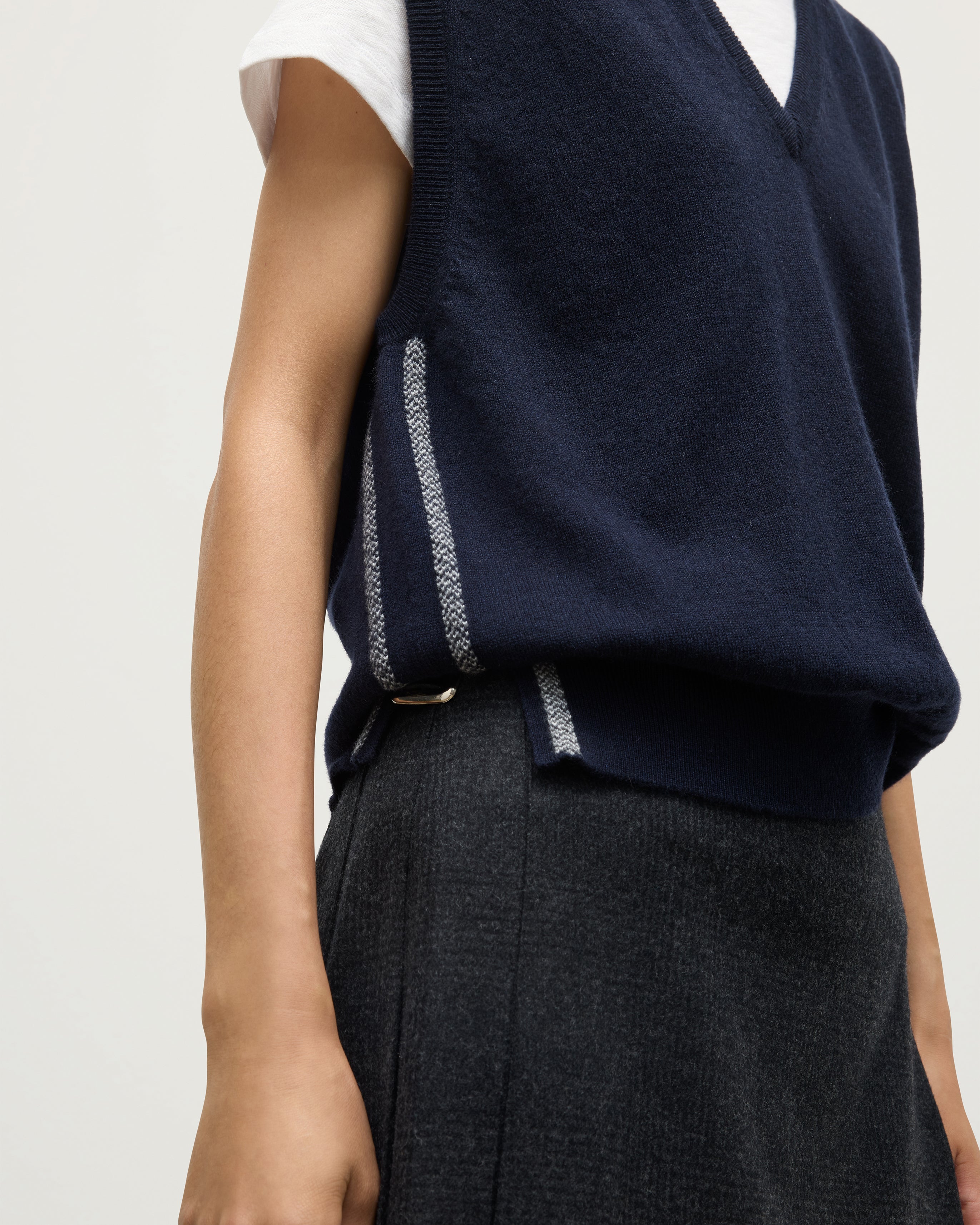 Tilda Dark Navy Cashmere Tank