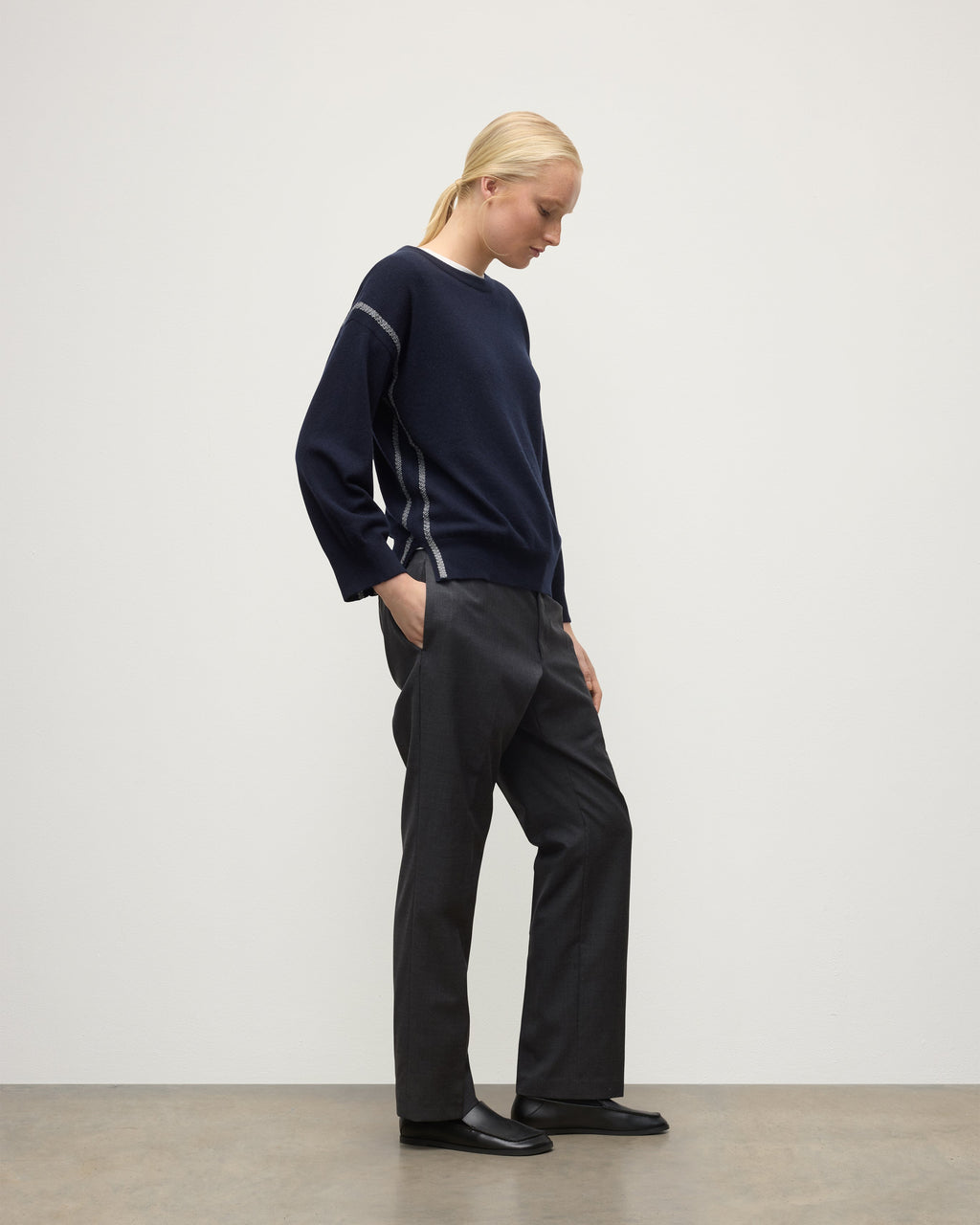 Tilda Dark Navy Cashmere Jumper
