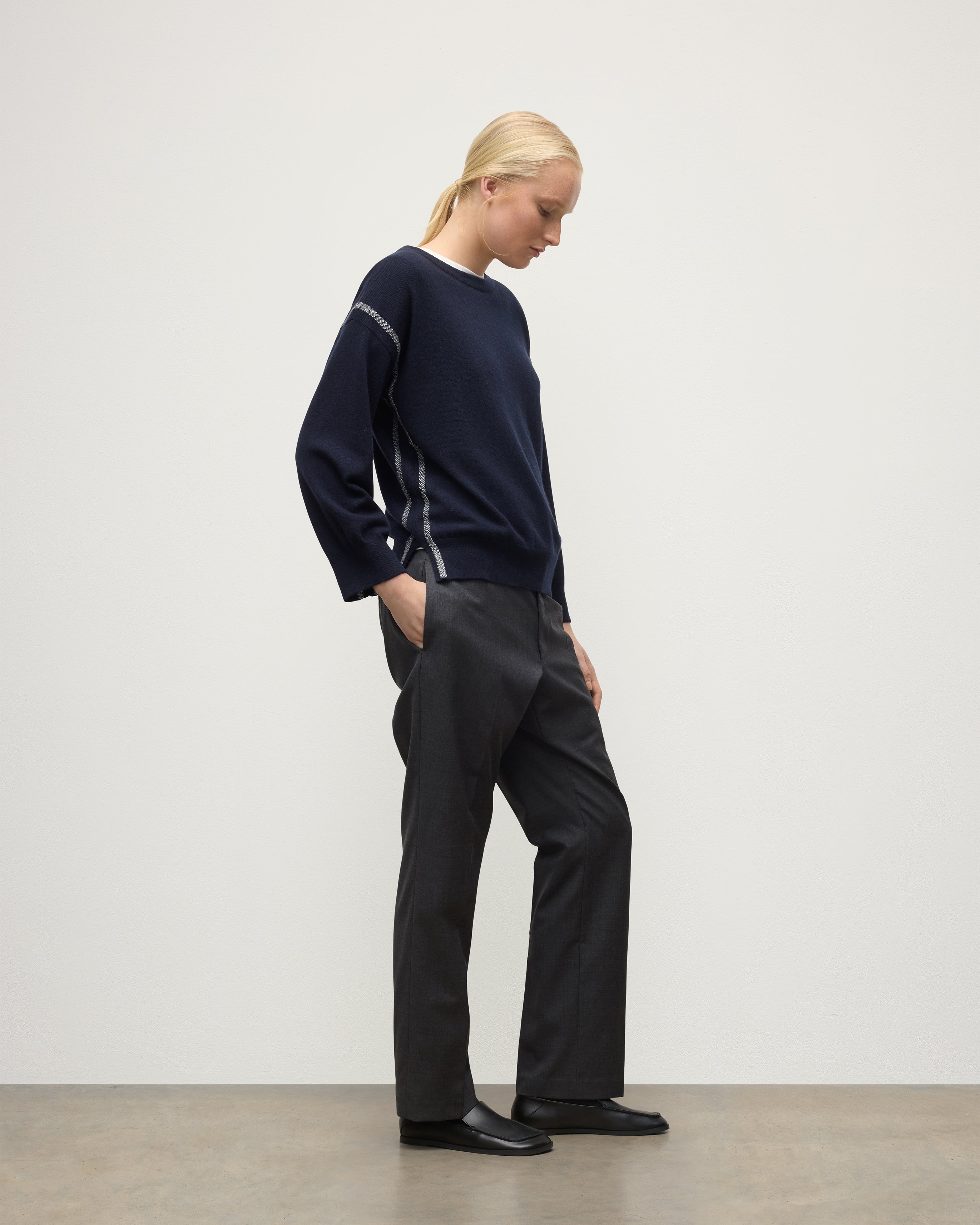 Tilda Dark Navy Cashmere Jumper