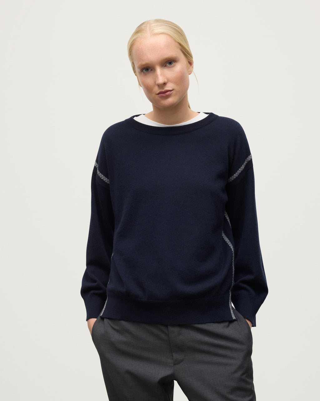 Tilda Dark Navy Cashmere Jumper