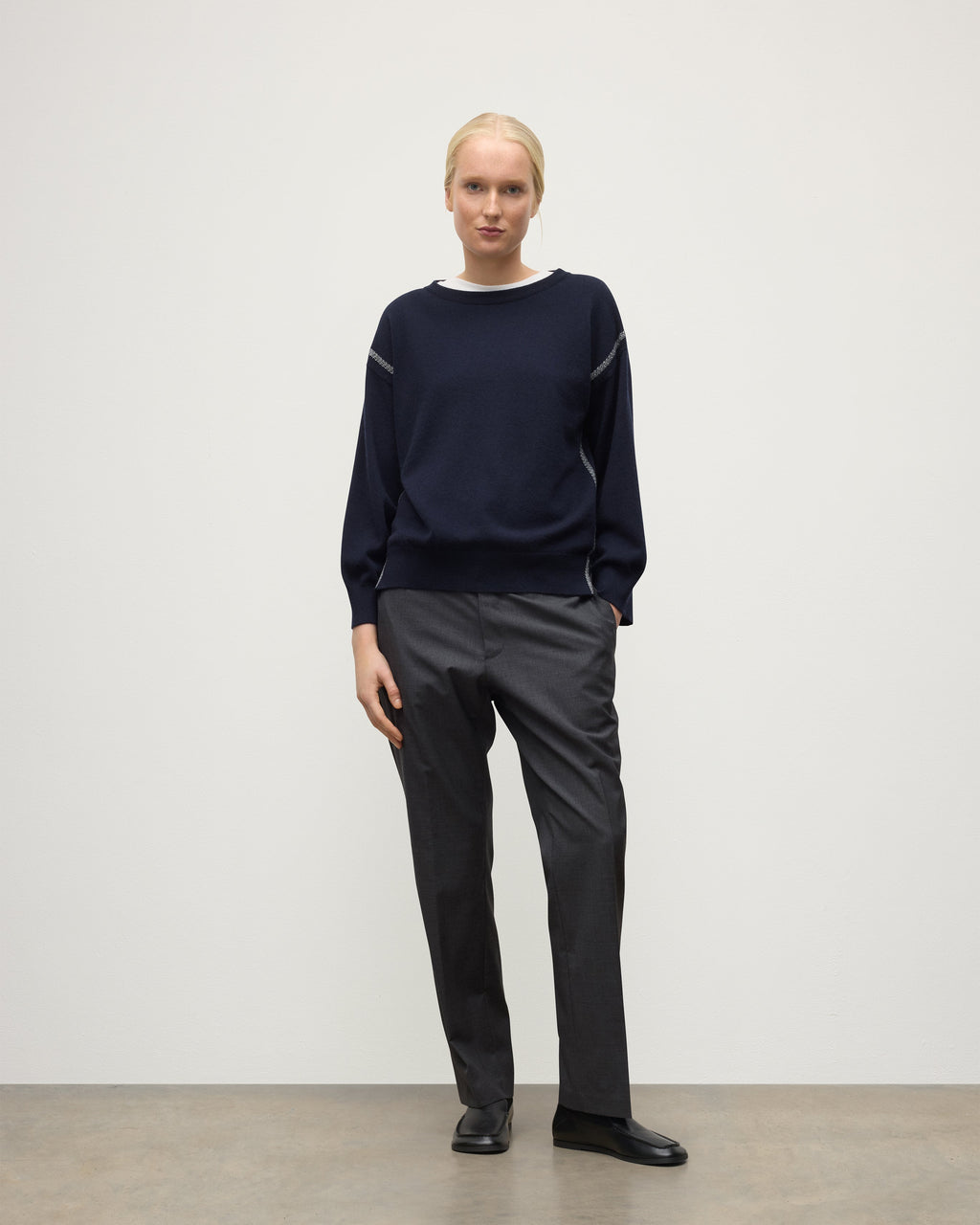 Tilda Dark Navy Cashmere Jumper