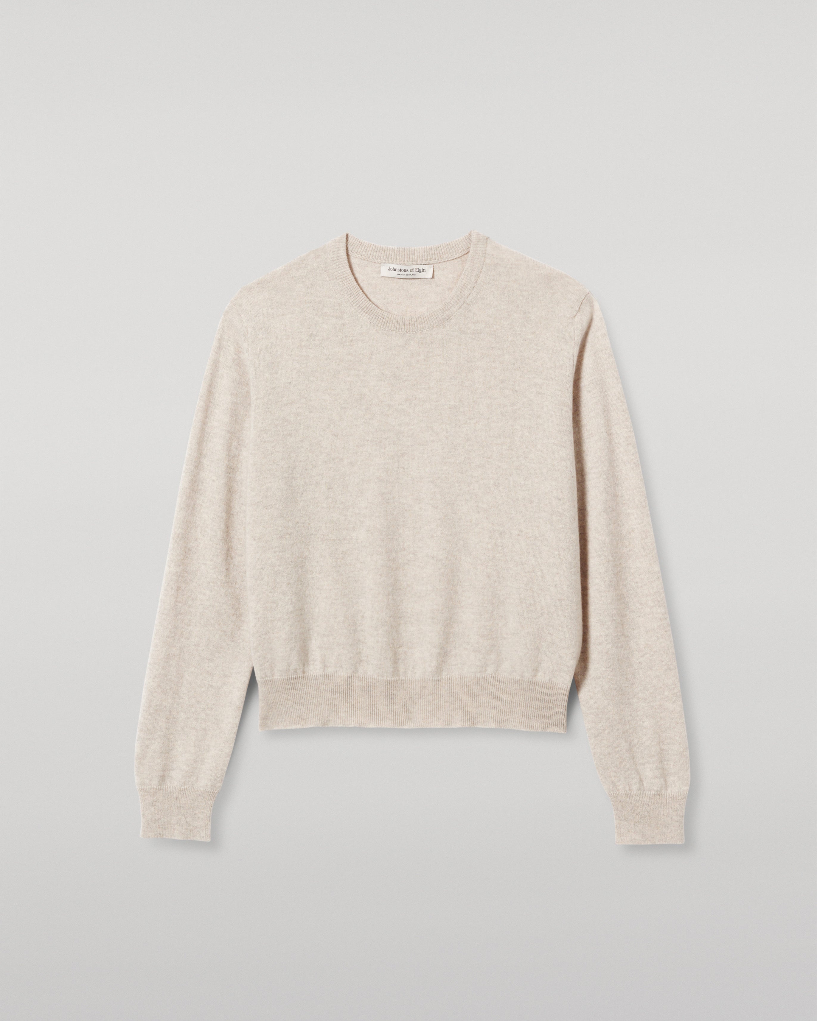 Lunan Natural Classic Cashmere Crew Jumper