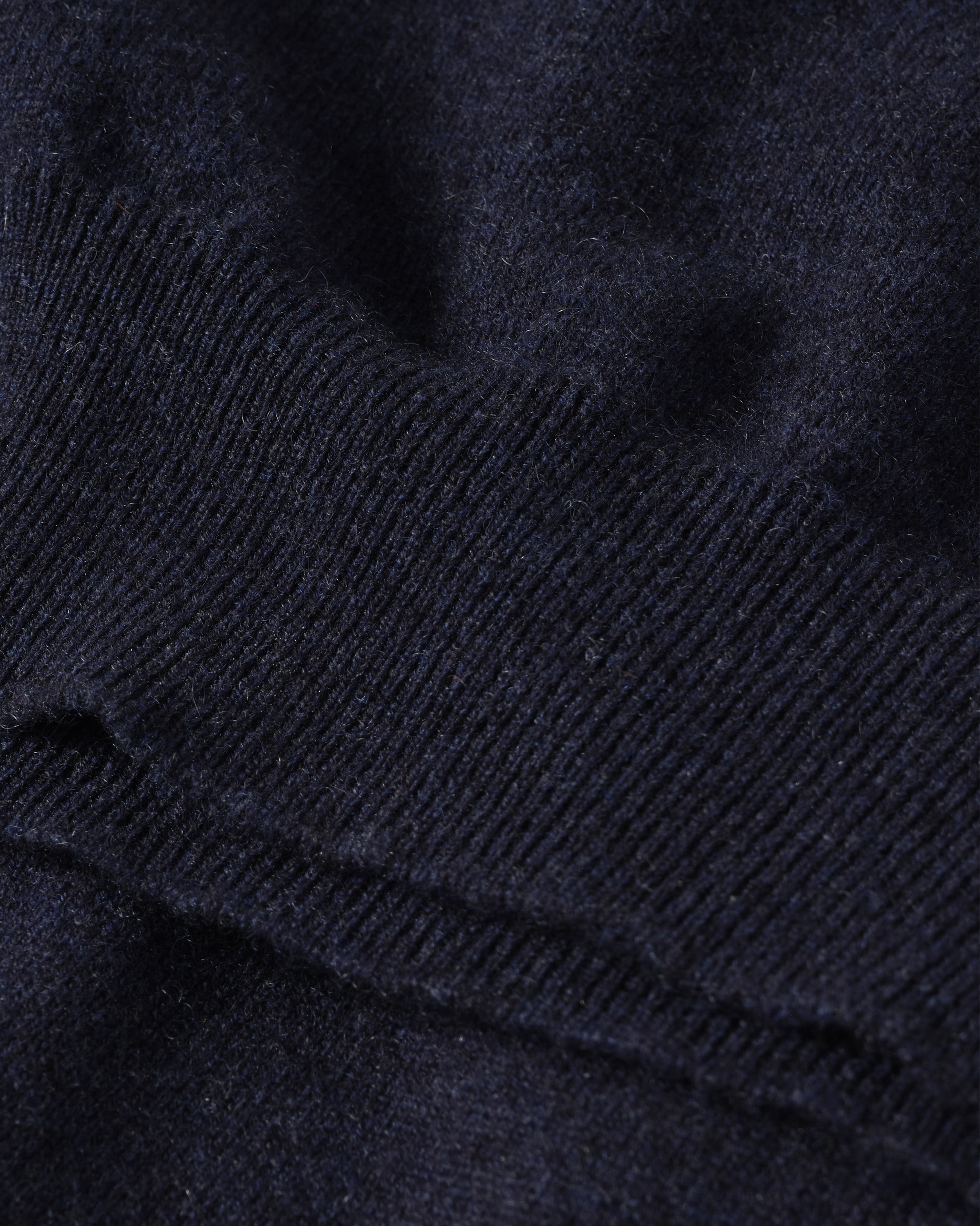 Lunan Navy Classic Cashmere Crew Jumper
