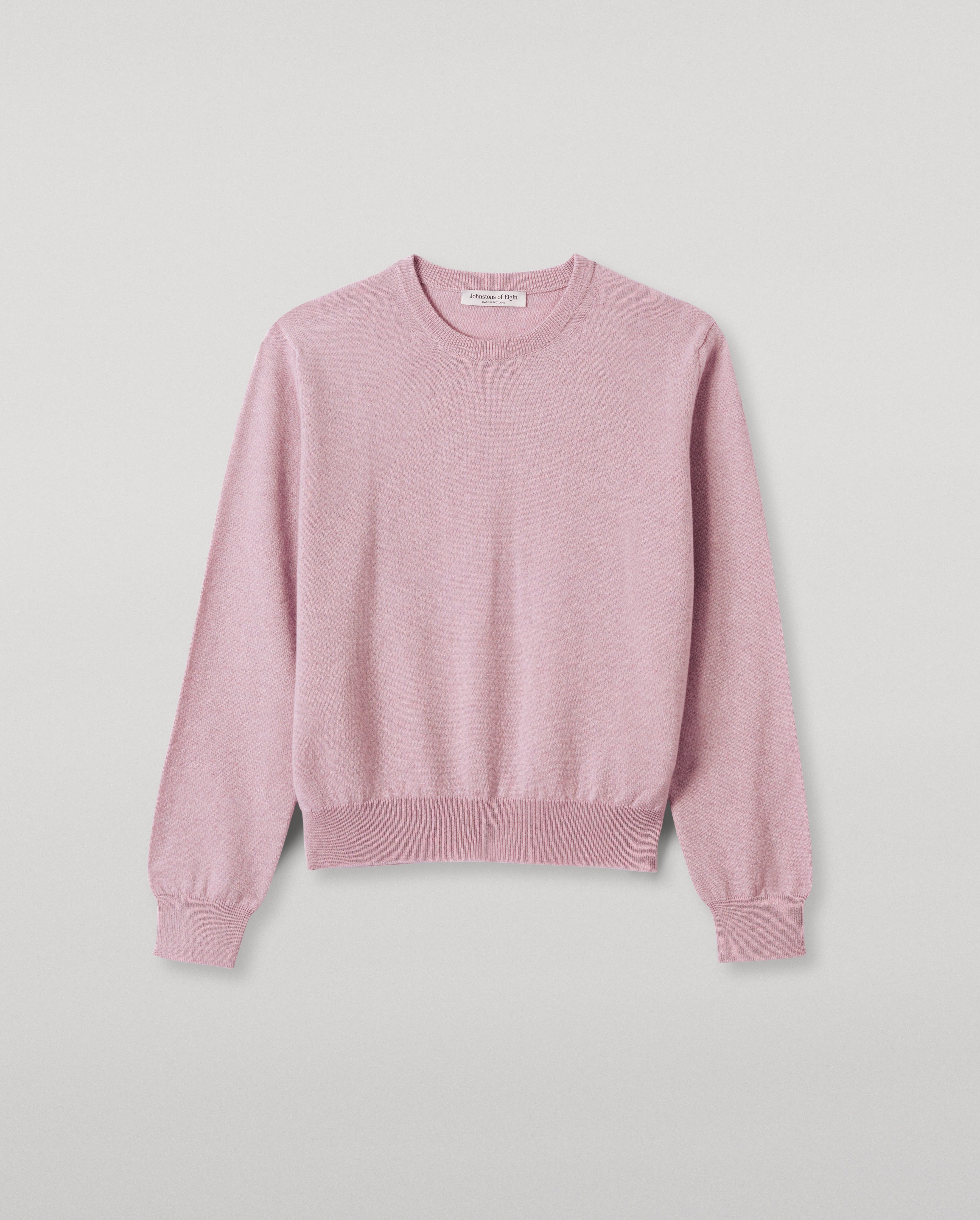 Lunan Light Pink Classic Crew Jumper