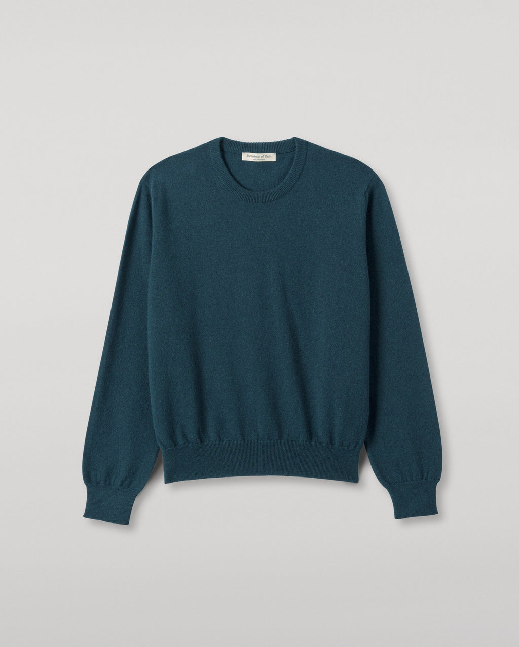 Lunan Bottle Green Classic Crew Jumper