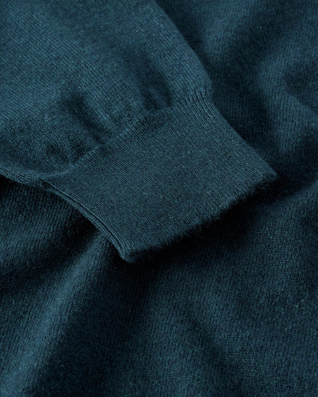 Lunan Bottle Green Classic Crew Jumper