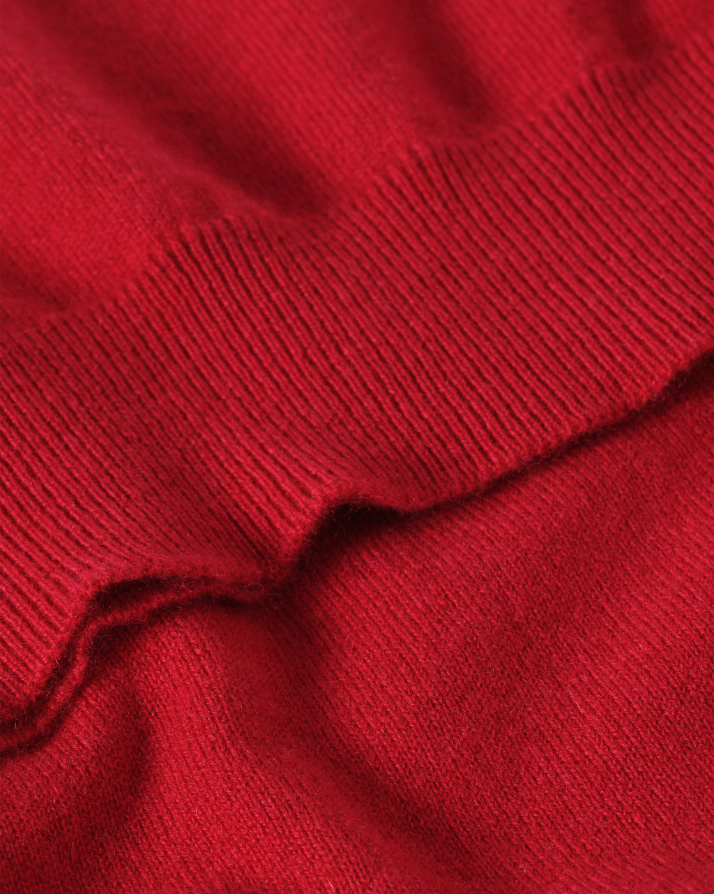 Lunan Classic Red Cashmere Crew Jumper