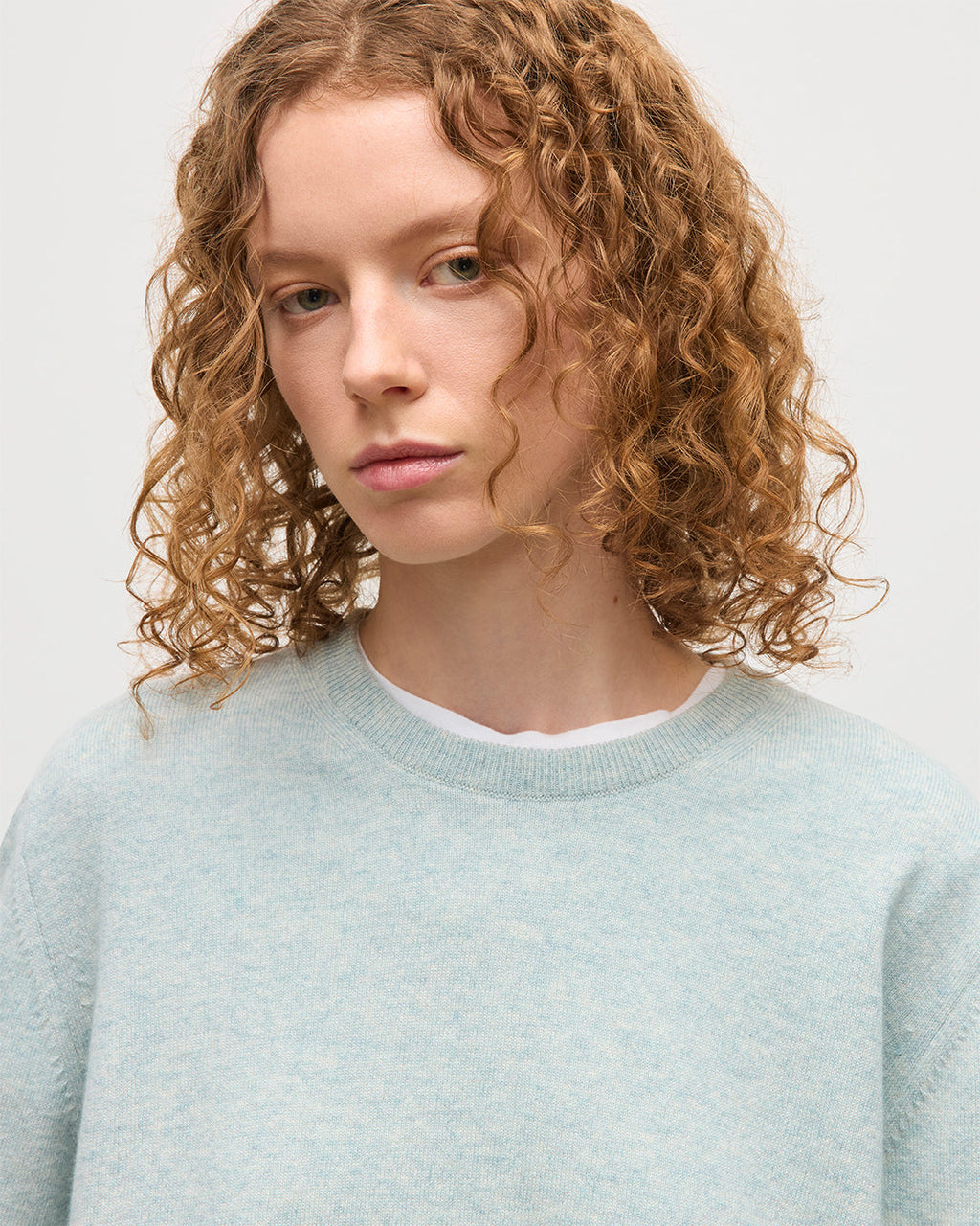 Lunan Light Green Classic Crew Jumper