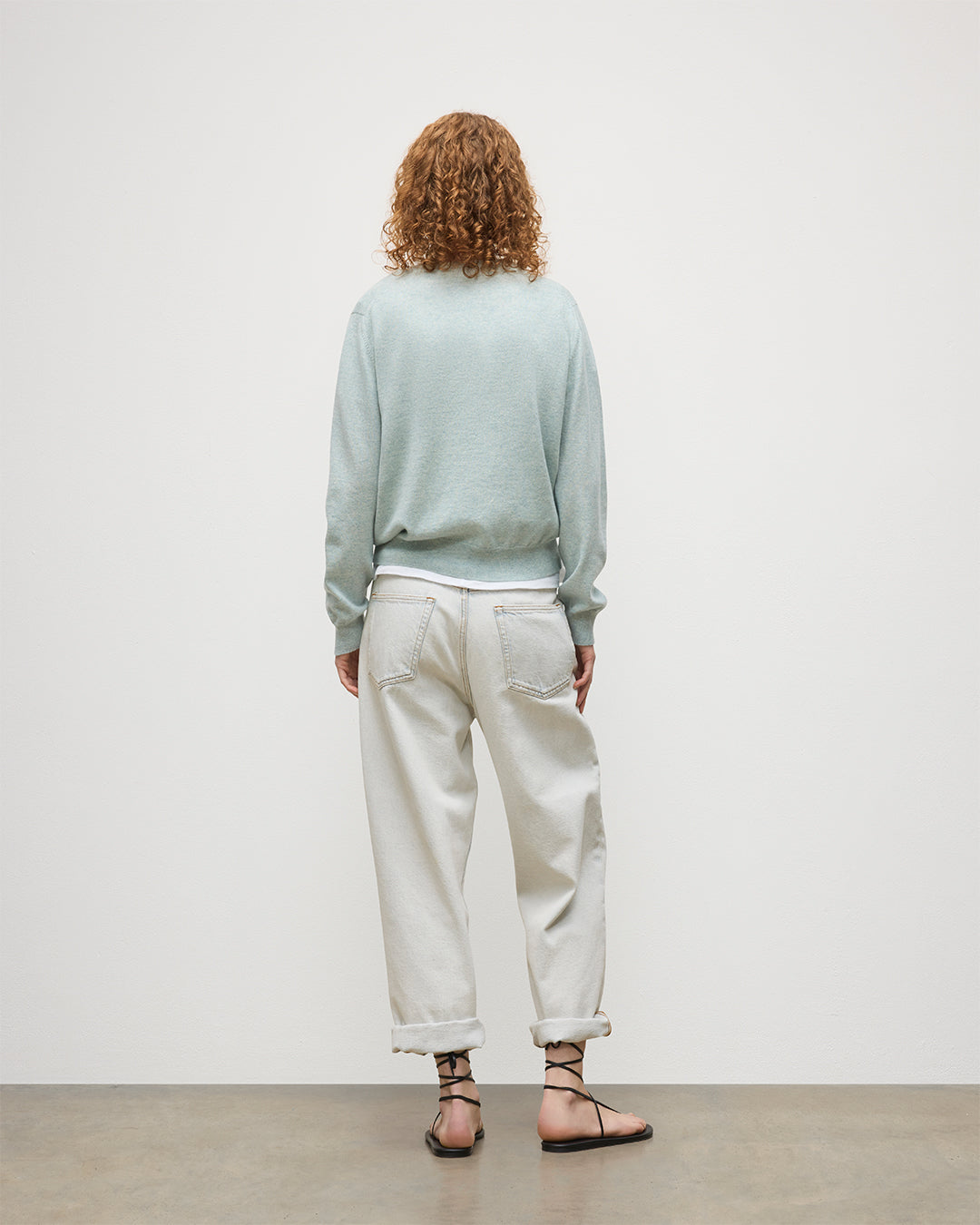 Lunan Light Green Classic Crew Jumper