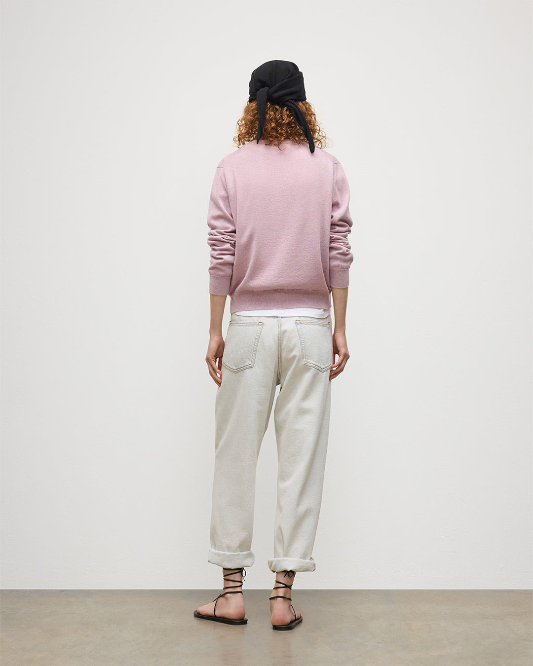 Lunan Light Pink Classic Crew Jumper