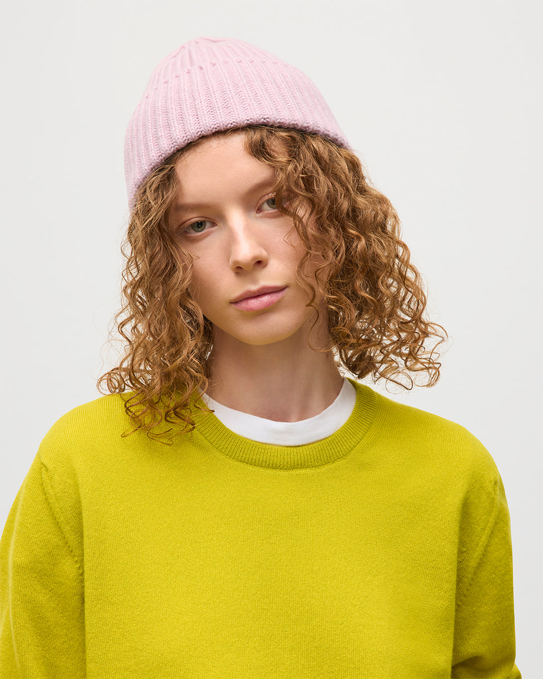 Lunan Yellow Classic Crew Jumper