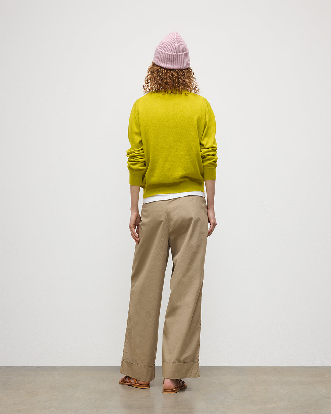 Lunan Yellow Classic Crew Jumper