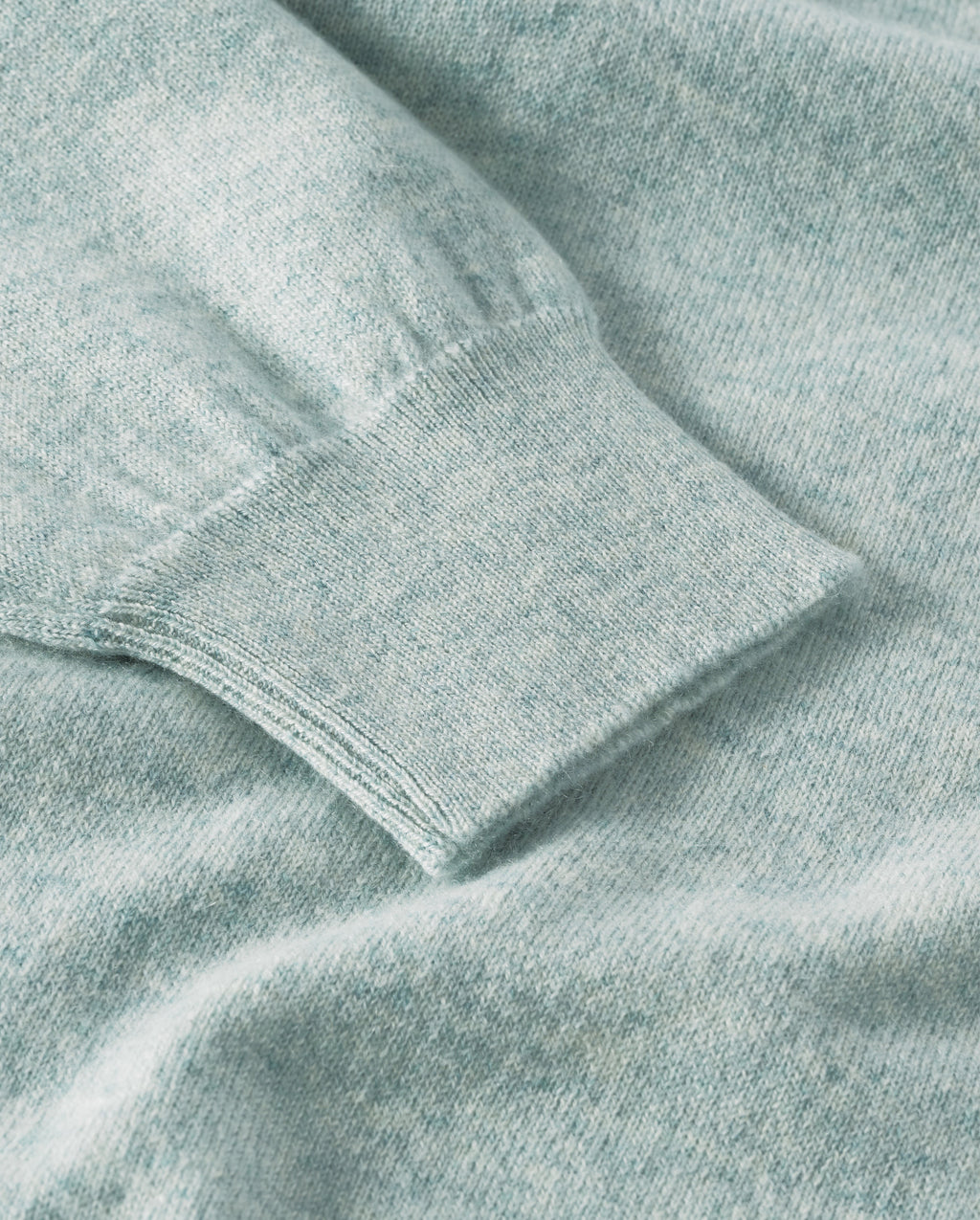Lunan Light Green Classic V Neck Jumper