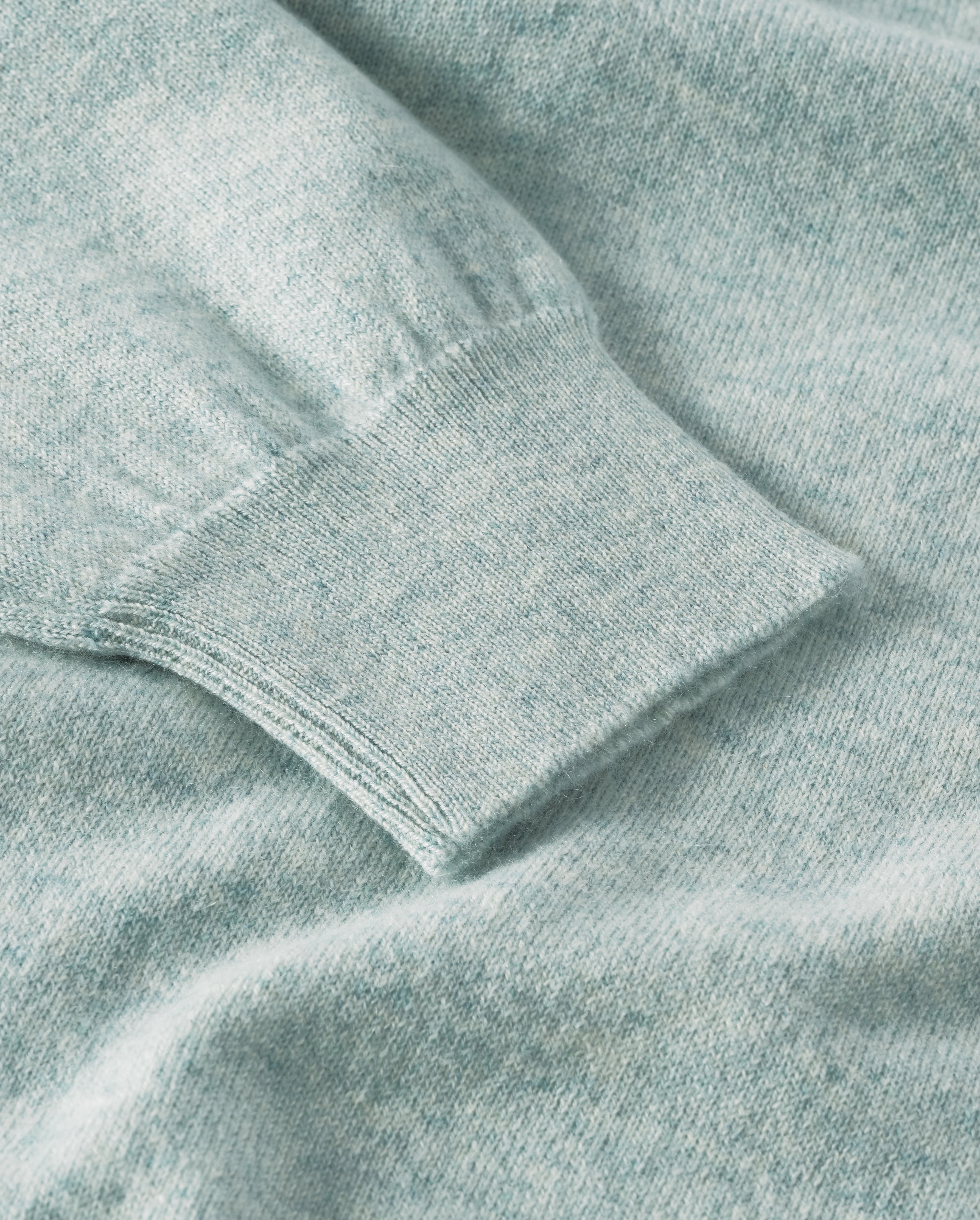 Lunan Light Green Classic V Neck Jumper