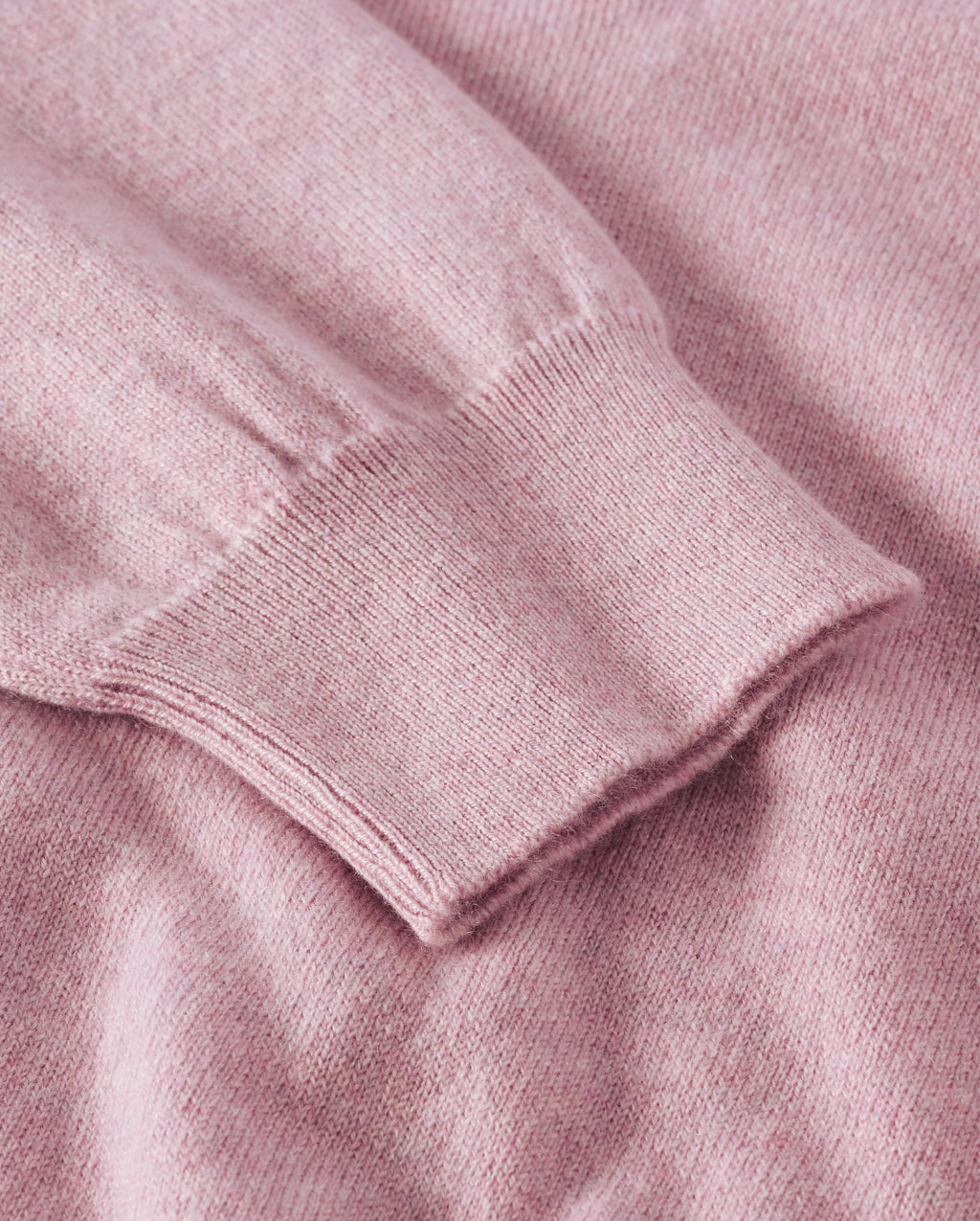 Lunan Light Pink Classic V Neck Jumper