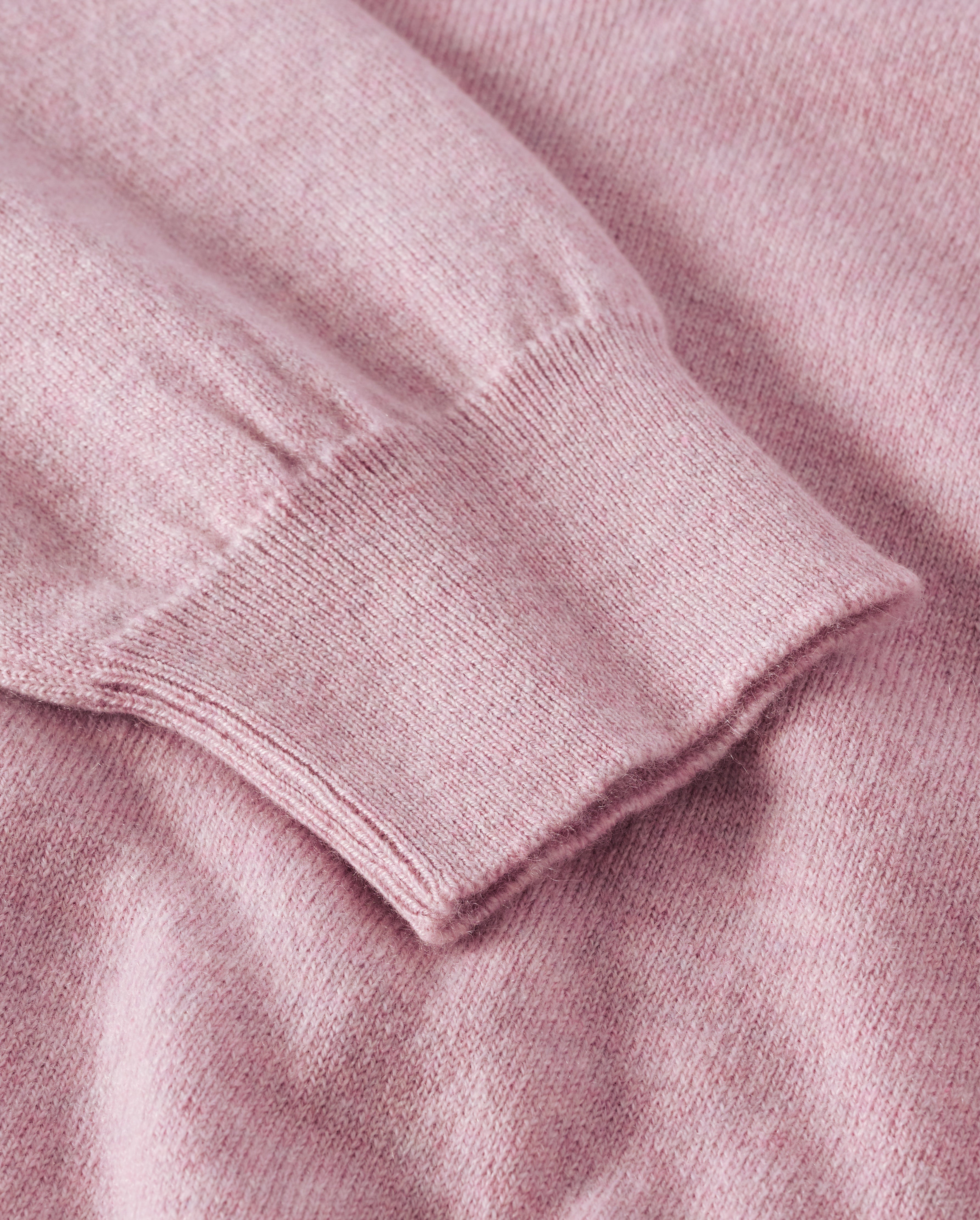 Lunan Light Pink Classic V Neck Jumper