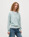 Lunan Light Green Classic V Neck Jumper