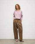 Lunan Light Pink Classic V Neck Jumper