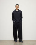 Tweel Navy & Grey Cashmere Half Zip Jumper