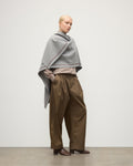Hawk Light Grey Cashmere Poncho