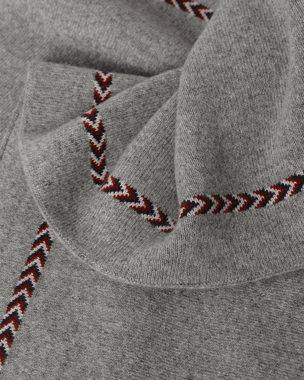Hawk Light Grey Cashmere Poncho