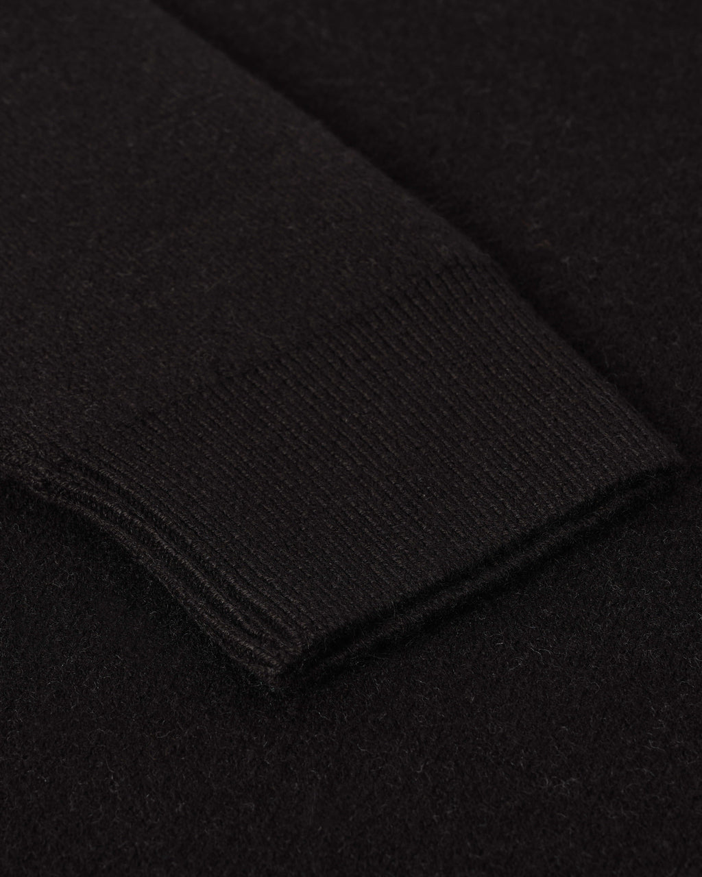 Double Faced Black Sweatshirt