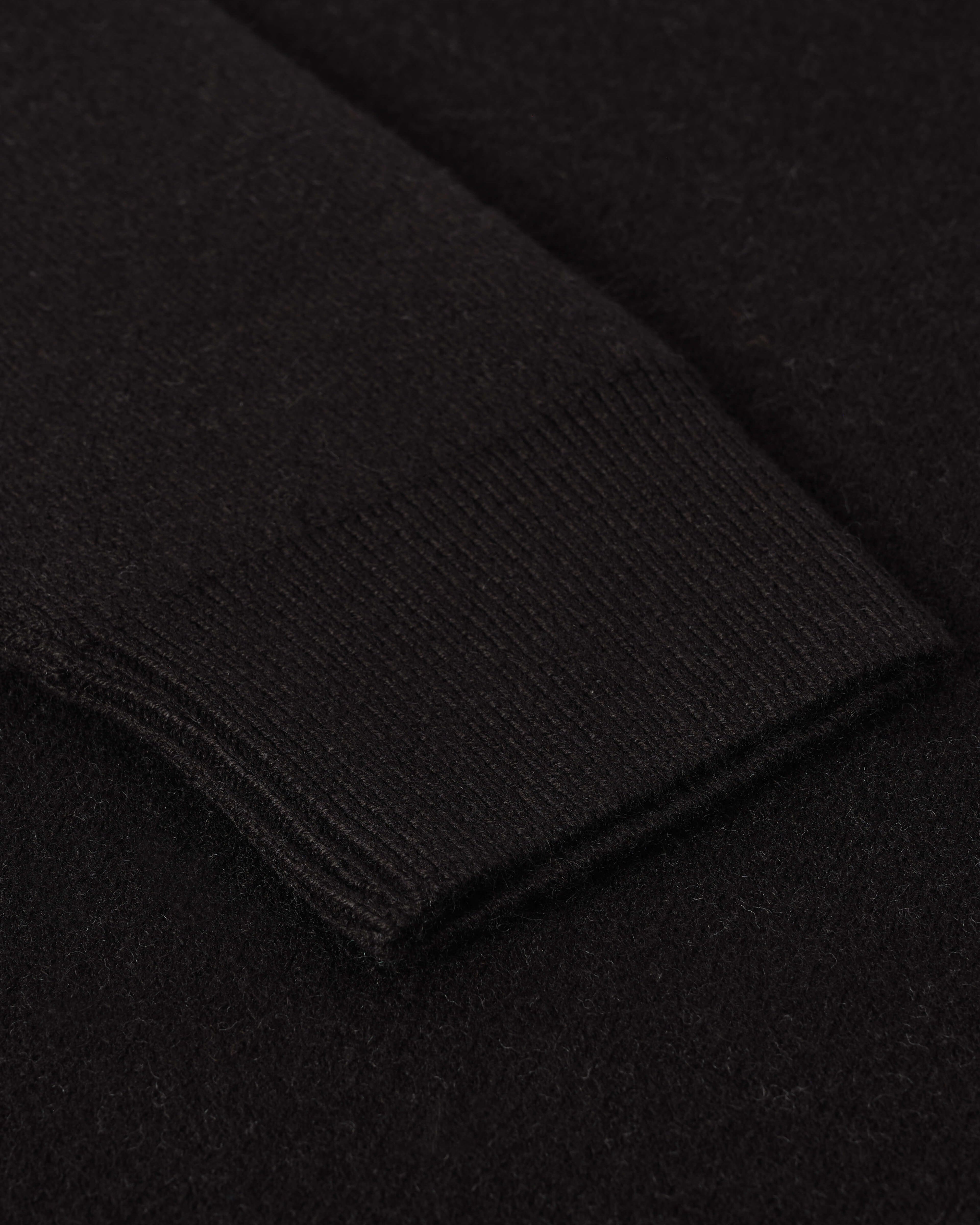 Double Faced Black Sweatshirt