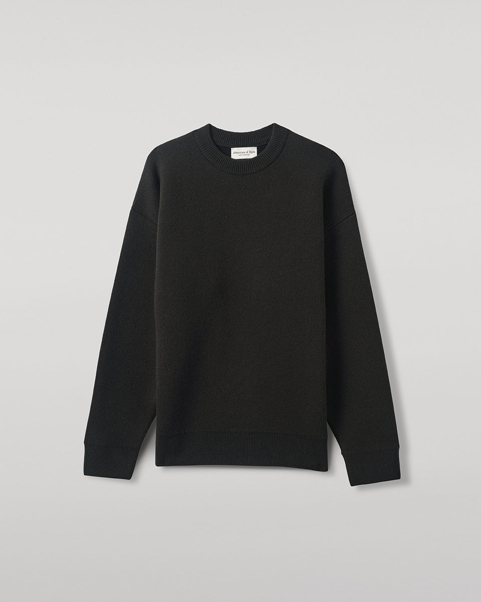 Double Faced Dark Grey Sweatshirt