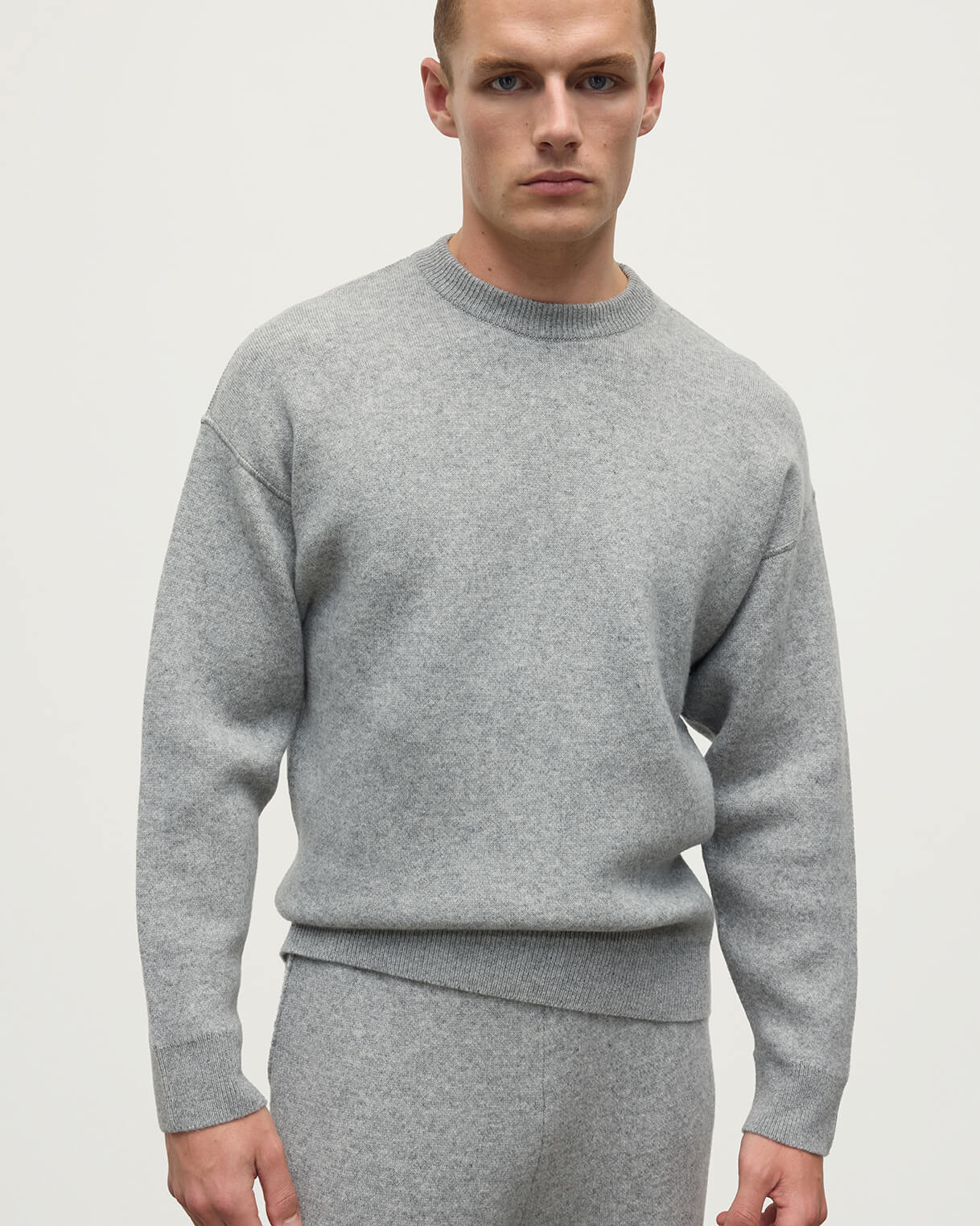 Double Face Light Grey Sweatshirt