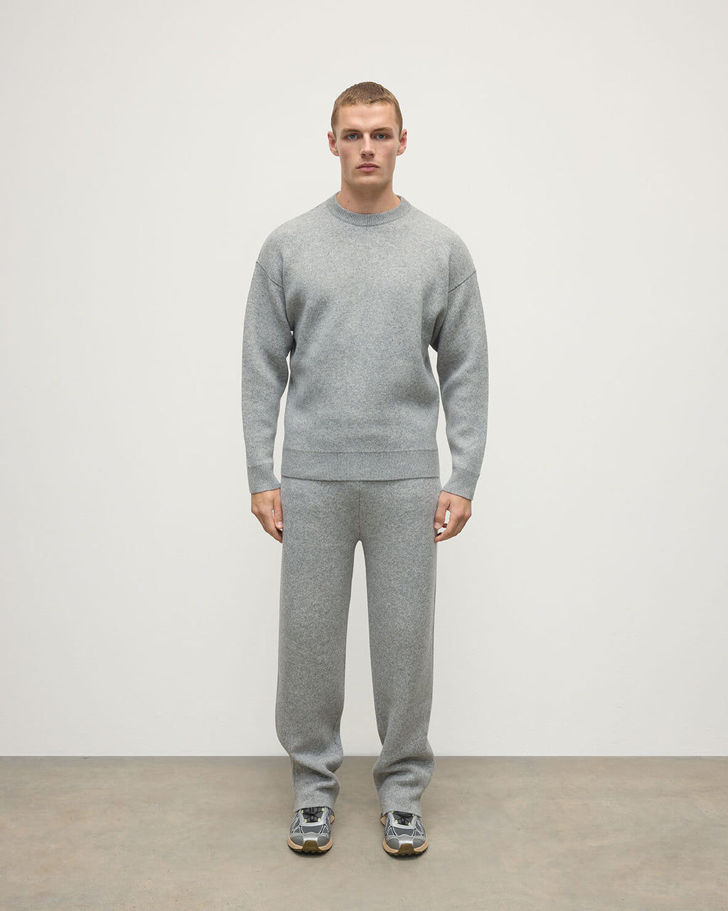 Double Face Light Grey Sweatshirt