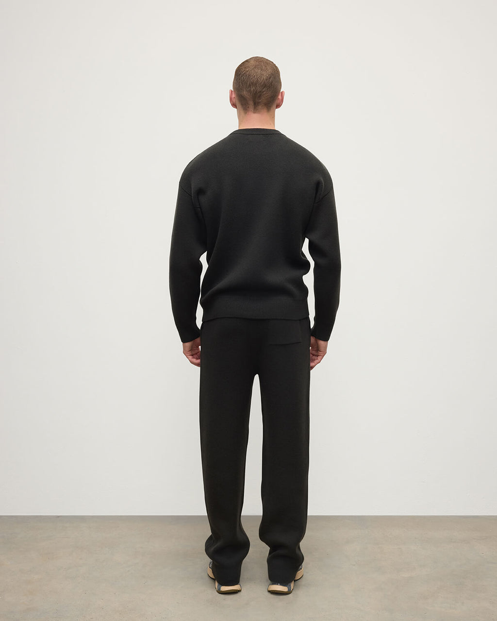 Double Faced Dark Grey Sweatshirt