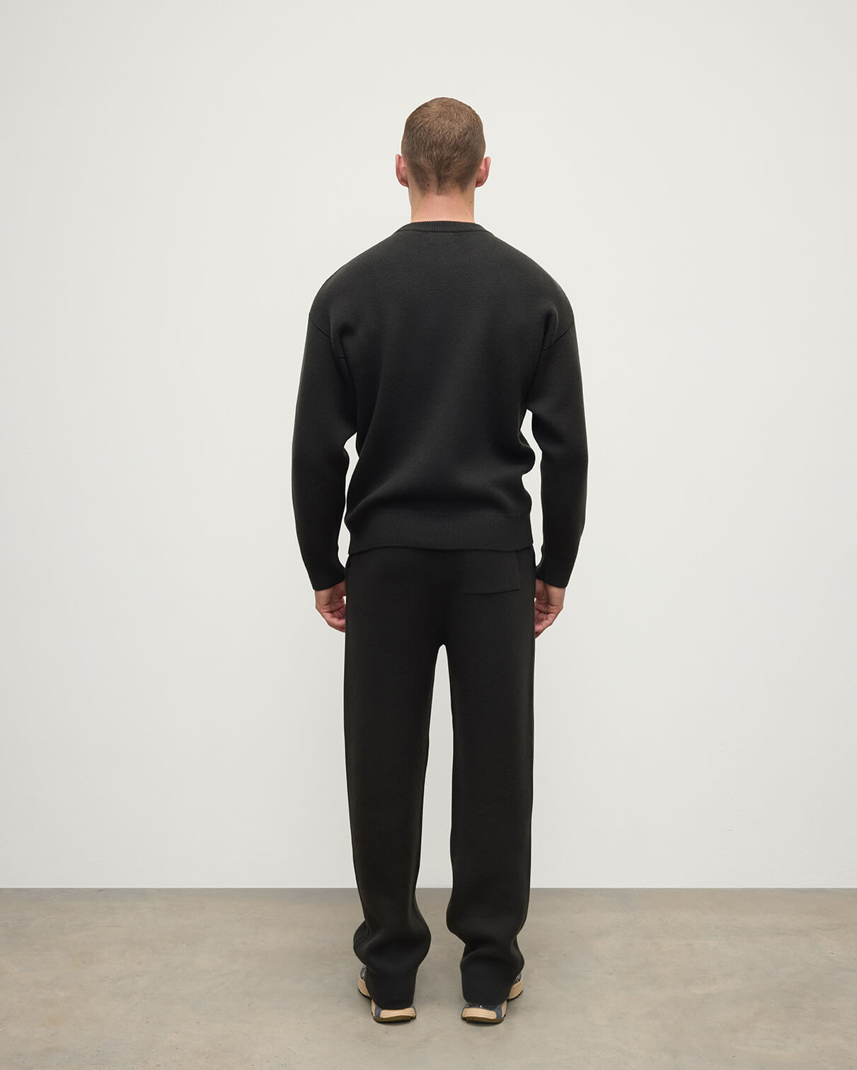 Double Faced Dark Grey Sweatshirt