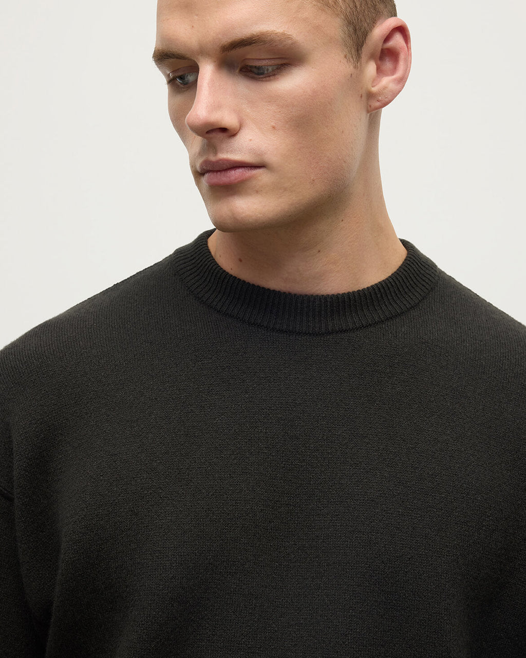 Double Faced Dark Grey Sweatshirt
