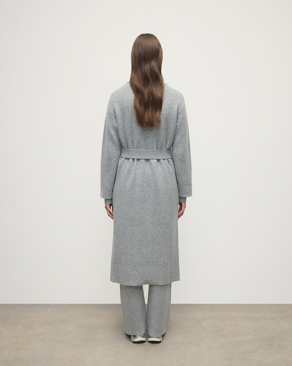 Double-Face Light Grey Cardigan