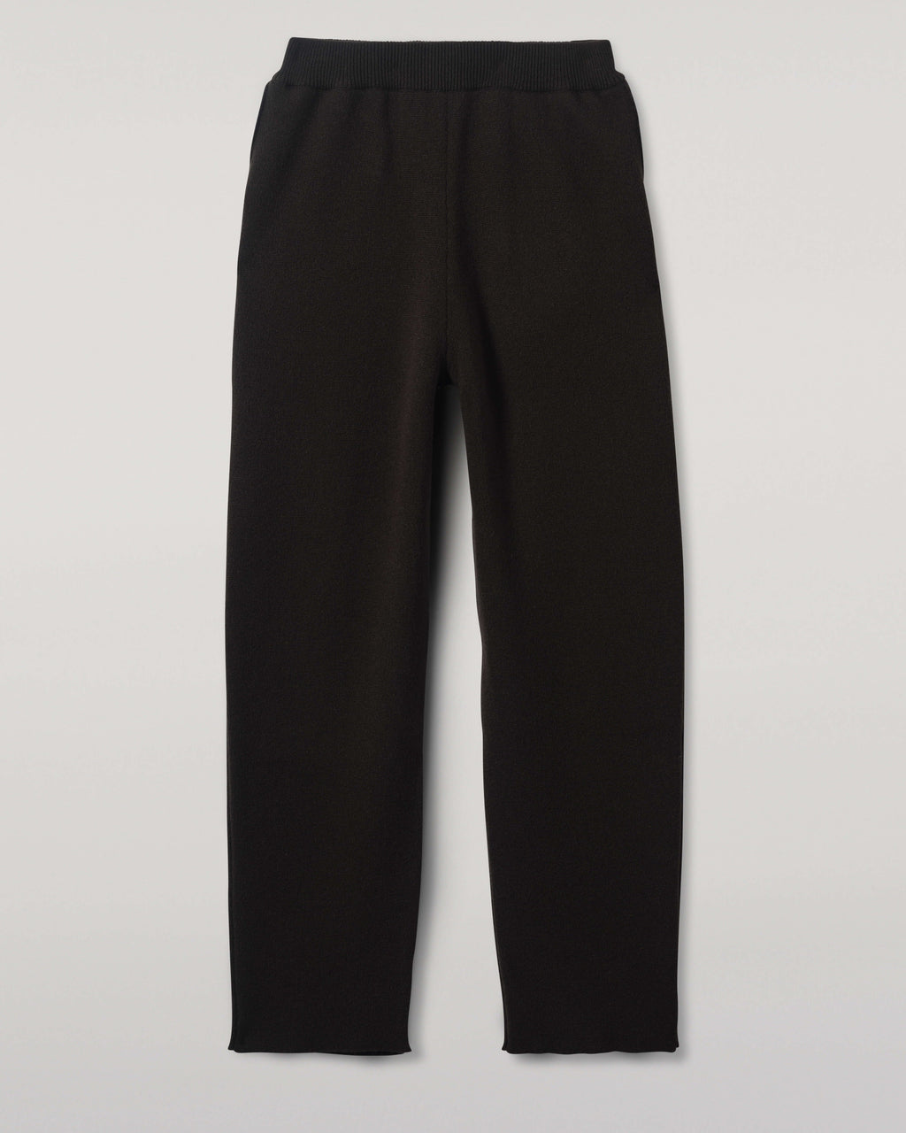 Double Faced Dark Grey Tapered Joggers