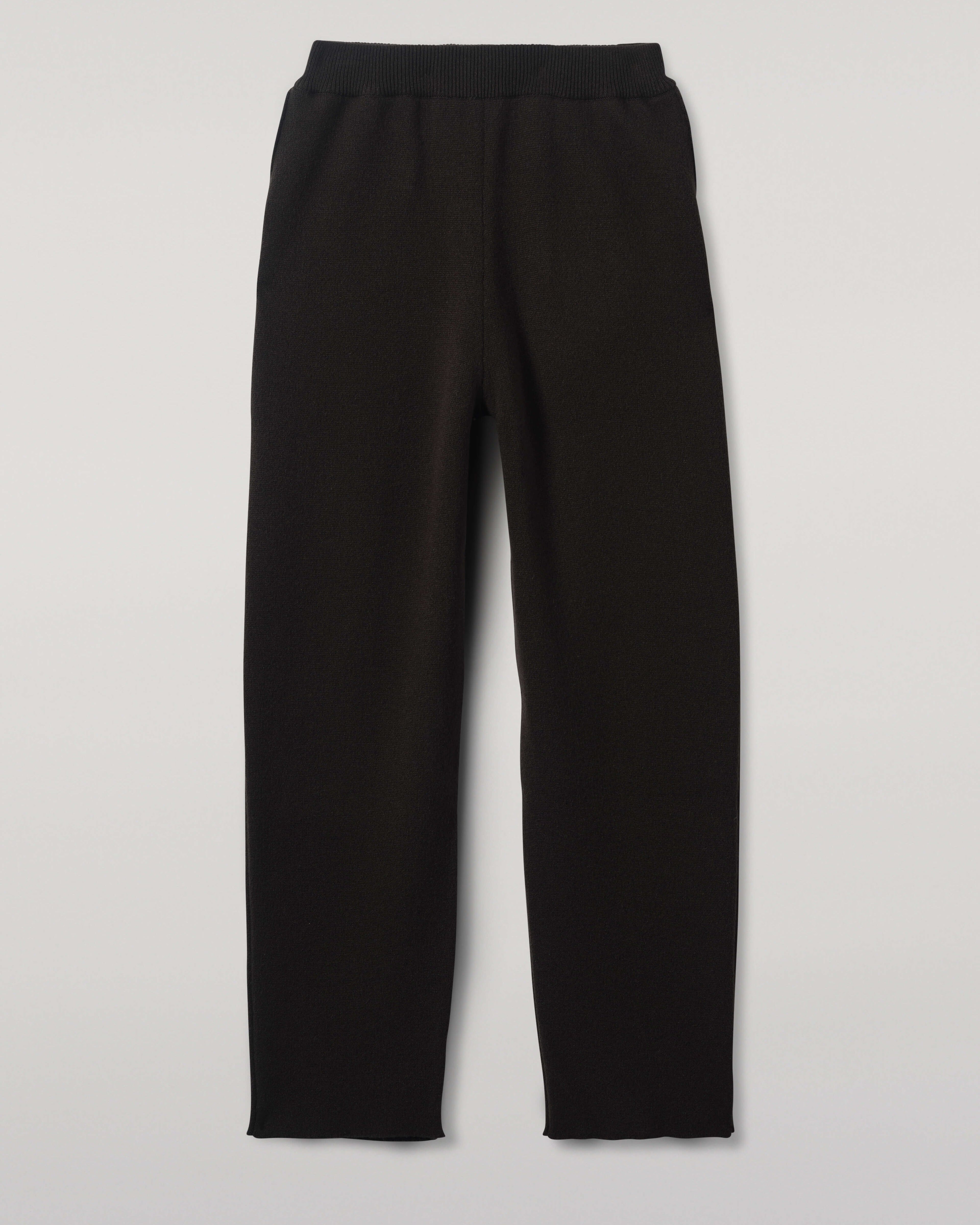Double Faced Dark Grey Tapered Joggers