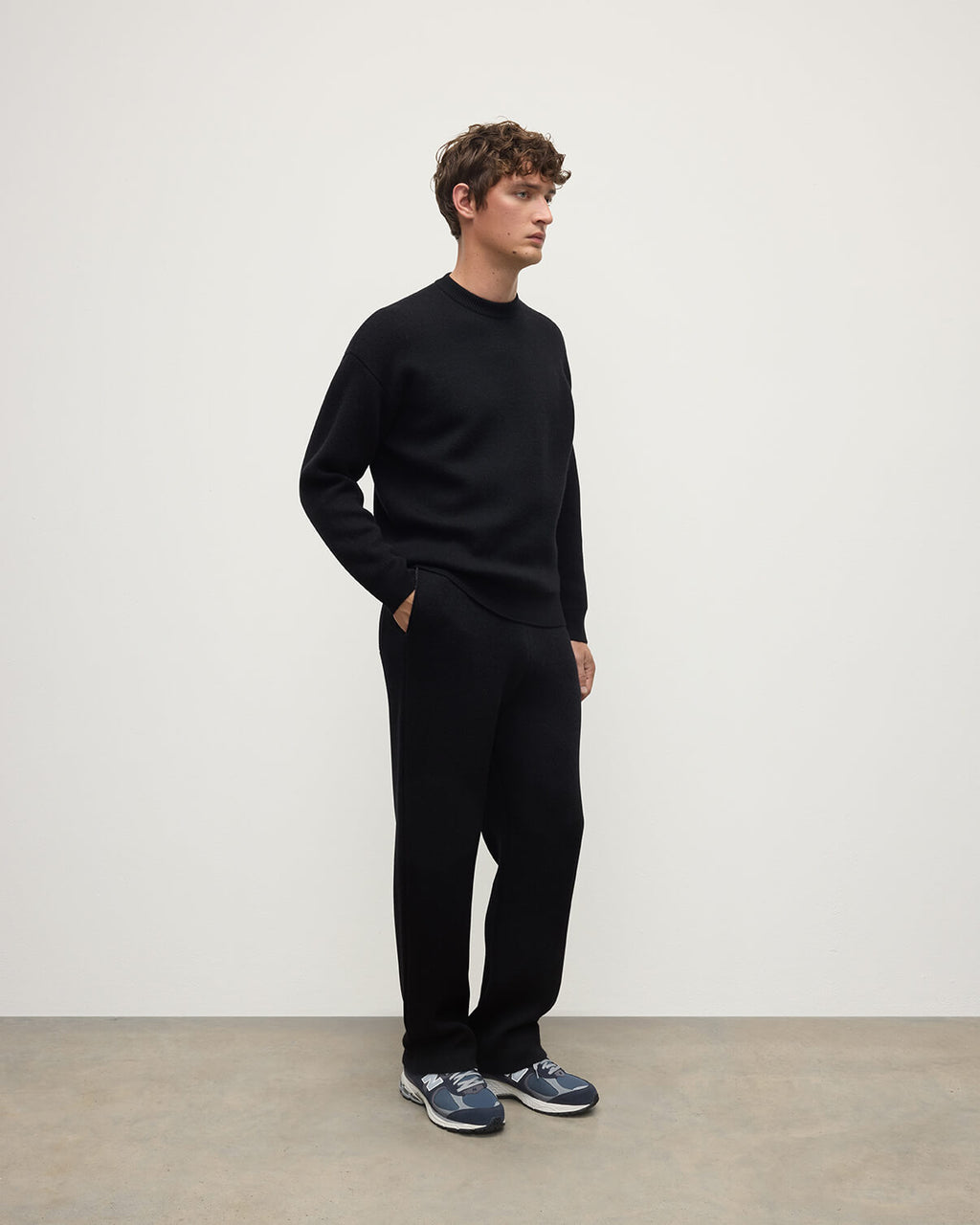 Double Faced Black Sweatshirt