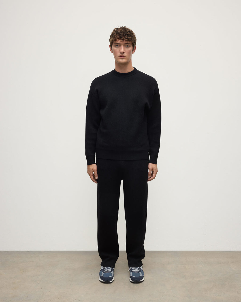 Double Faced Black Sweatshirt