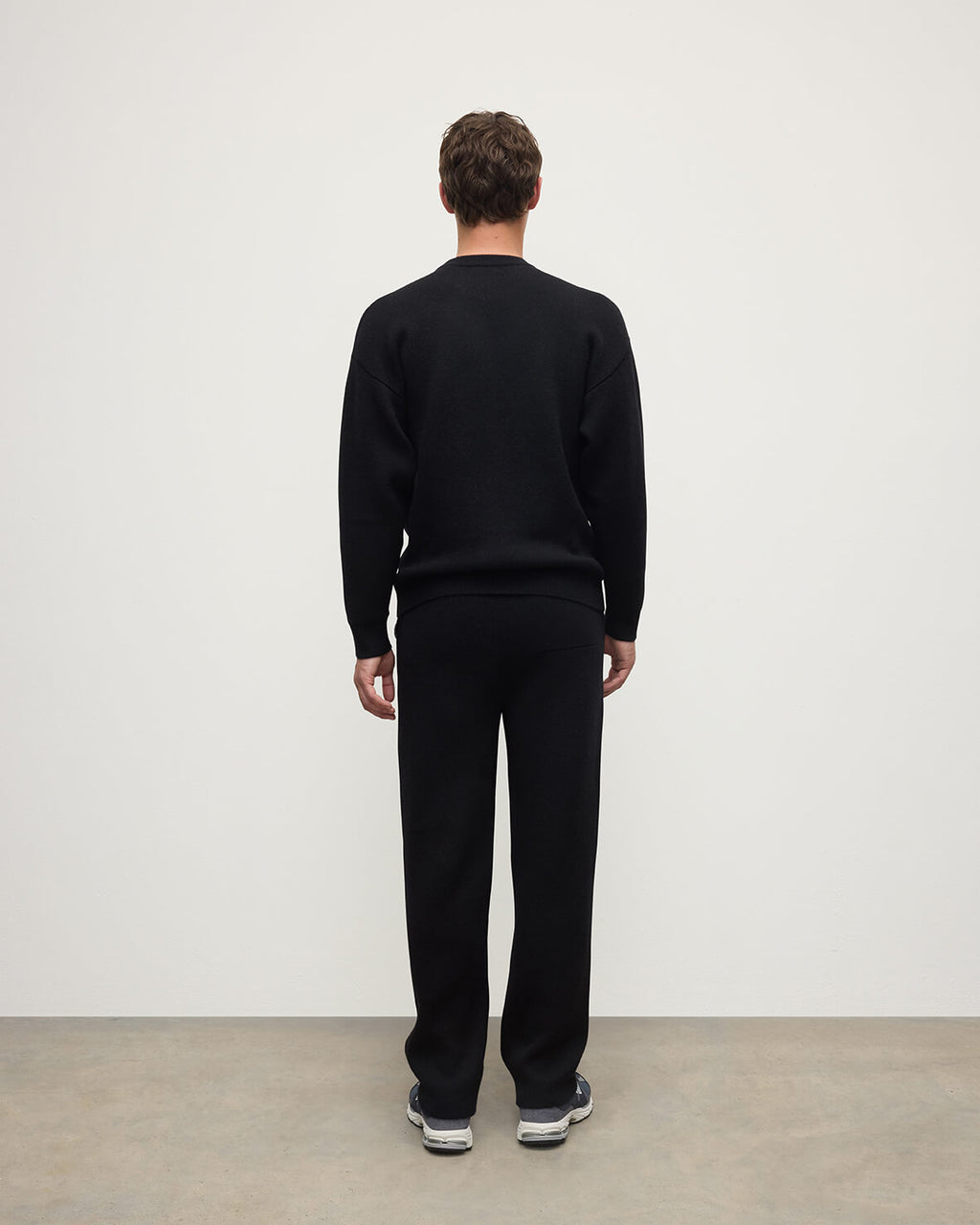 Double Faced Black Sweatshirt