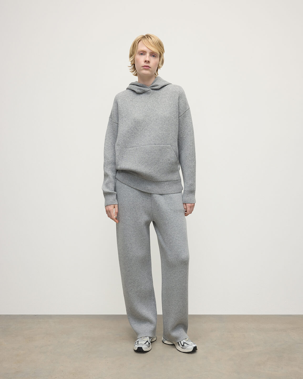 Double-Face Light Grey Hoodie