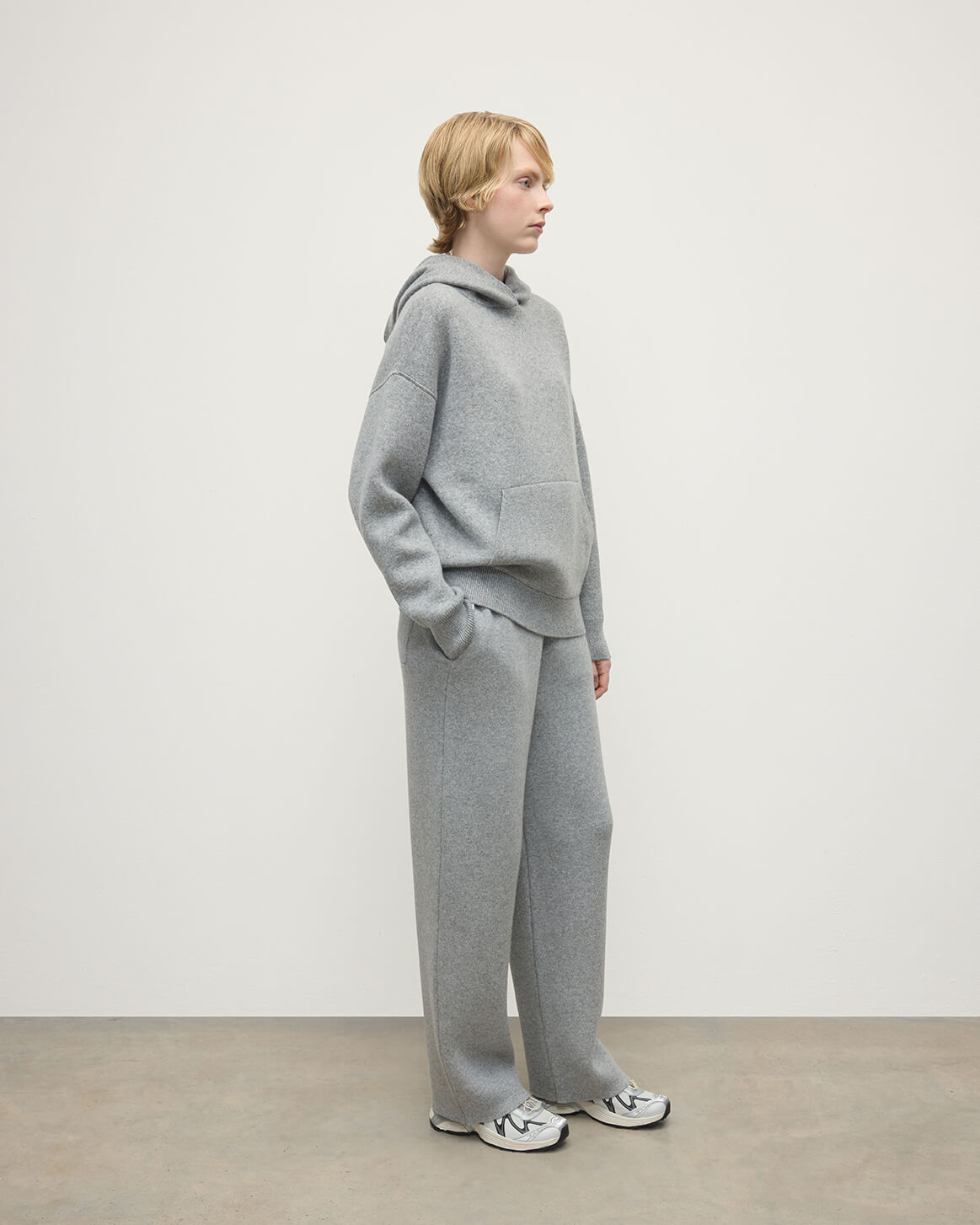 Double-Face Light Grey Hoodie