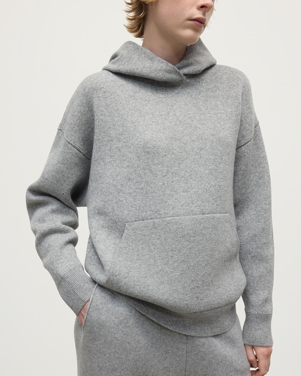 Double-Face Light Grey Hoodie